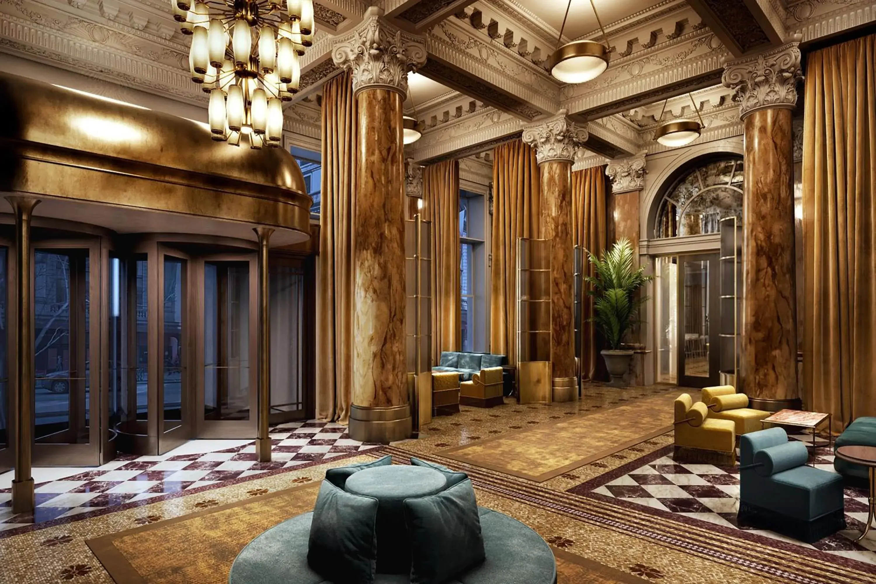 Lobby or reception in The Bellevue Hotel, in the Unbound Collection by Hyatt Lobby or reception in The Bellevue Hotel, in the Unbound Collection by Hyatt