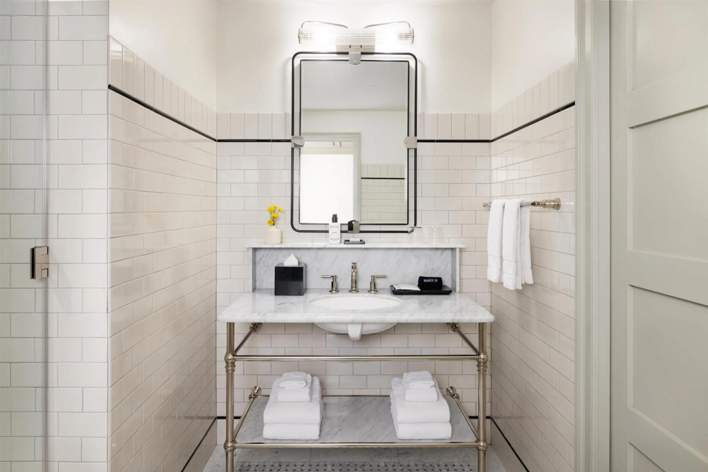 Bathroom in The Bellevue Hotel, in the Unbound Collection by Hyatt