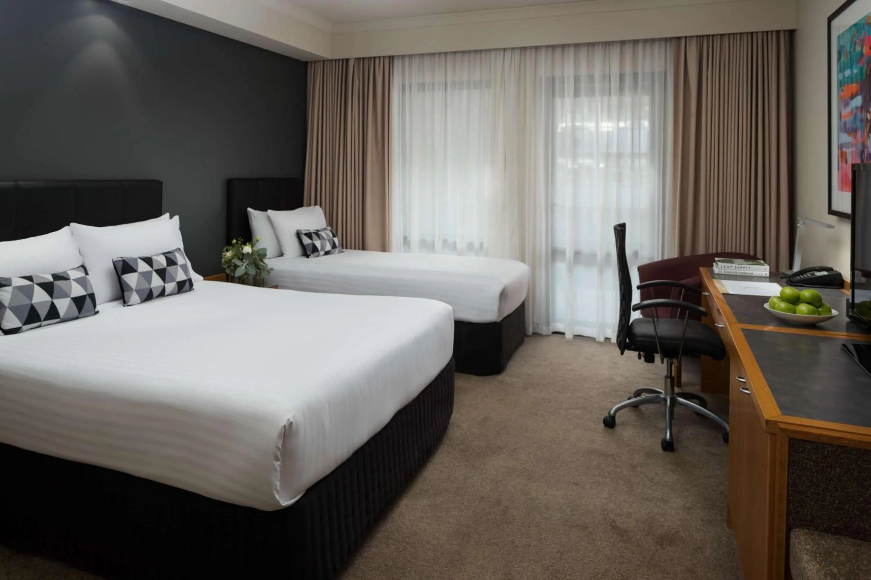 Bedroom, Bed in Esplanade Hotel Fremantle - by Rydges