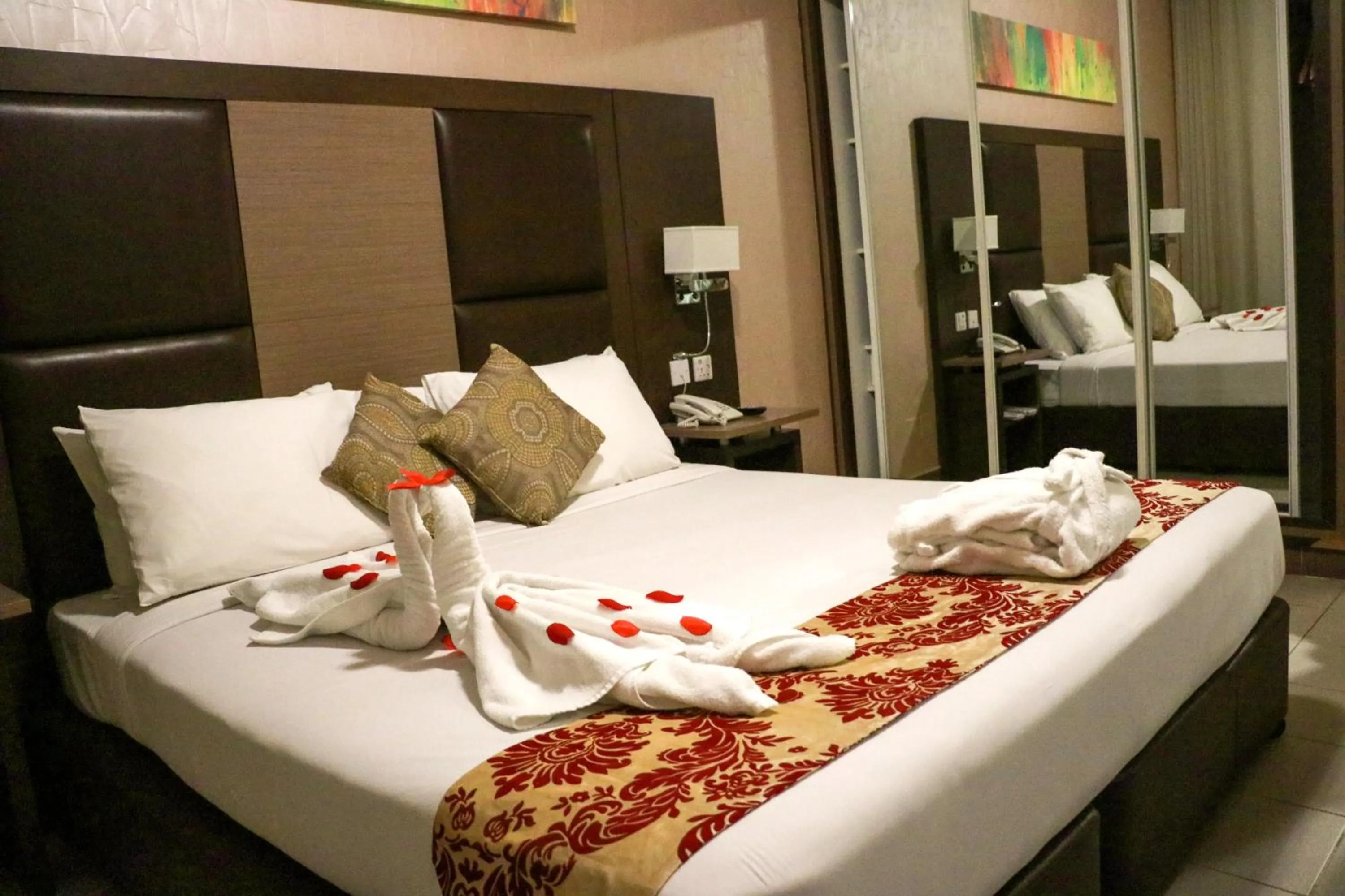 Bed in Spark Residence Hotel