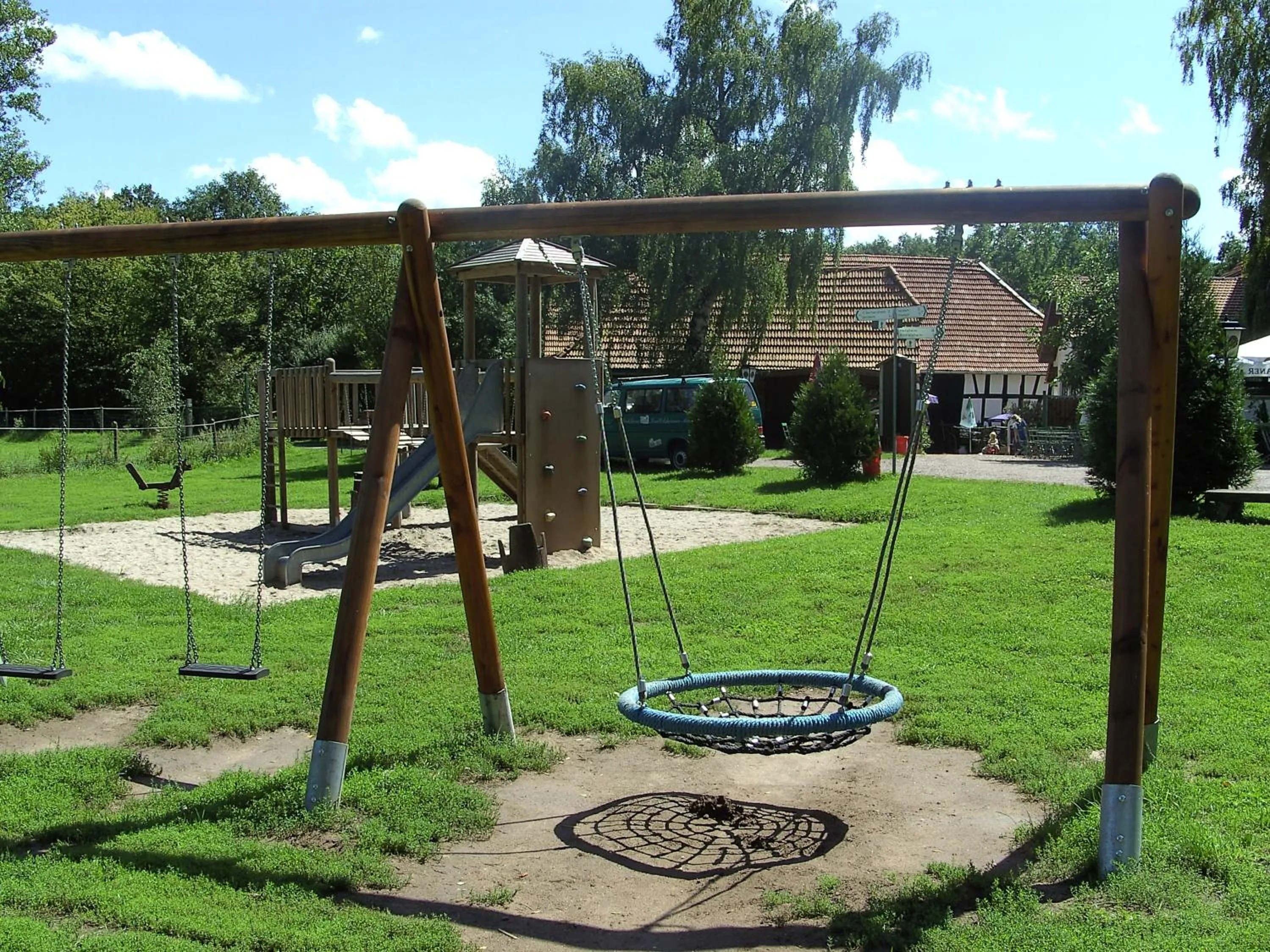 Children play ground in Landhotel Garni Knittelsheimer Mühle