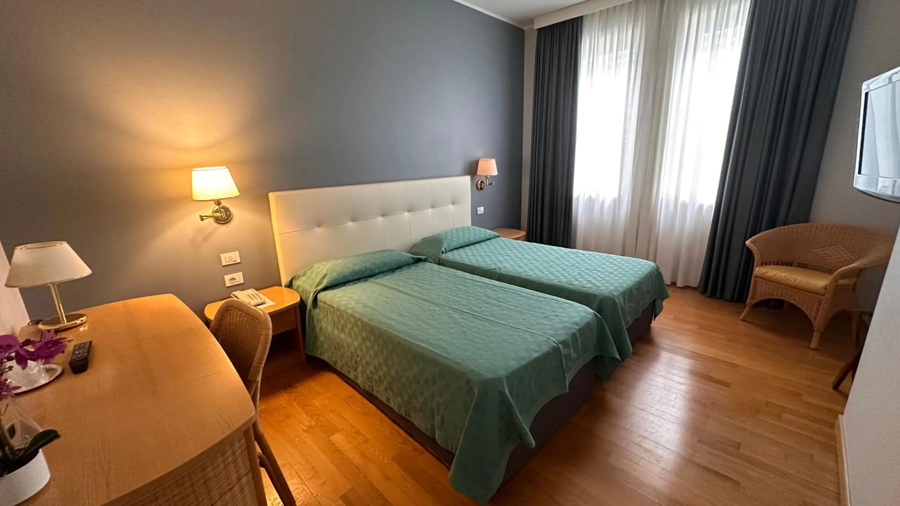 Photo of the whole room, Bed in Hotel Ristorante Primavera