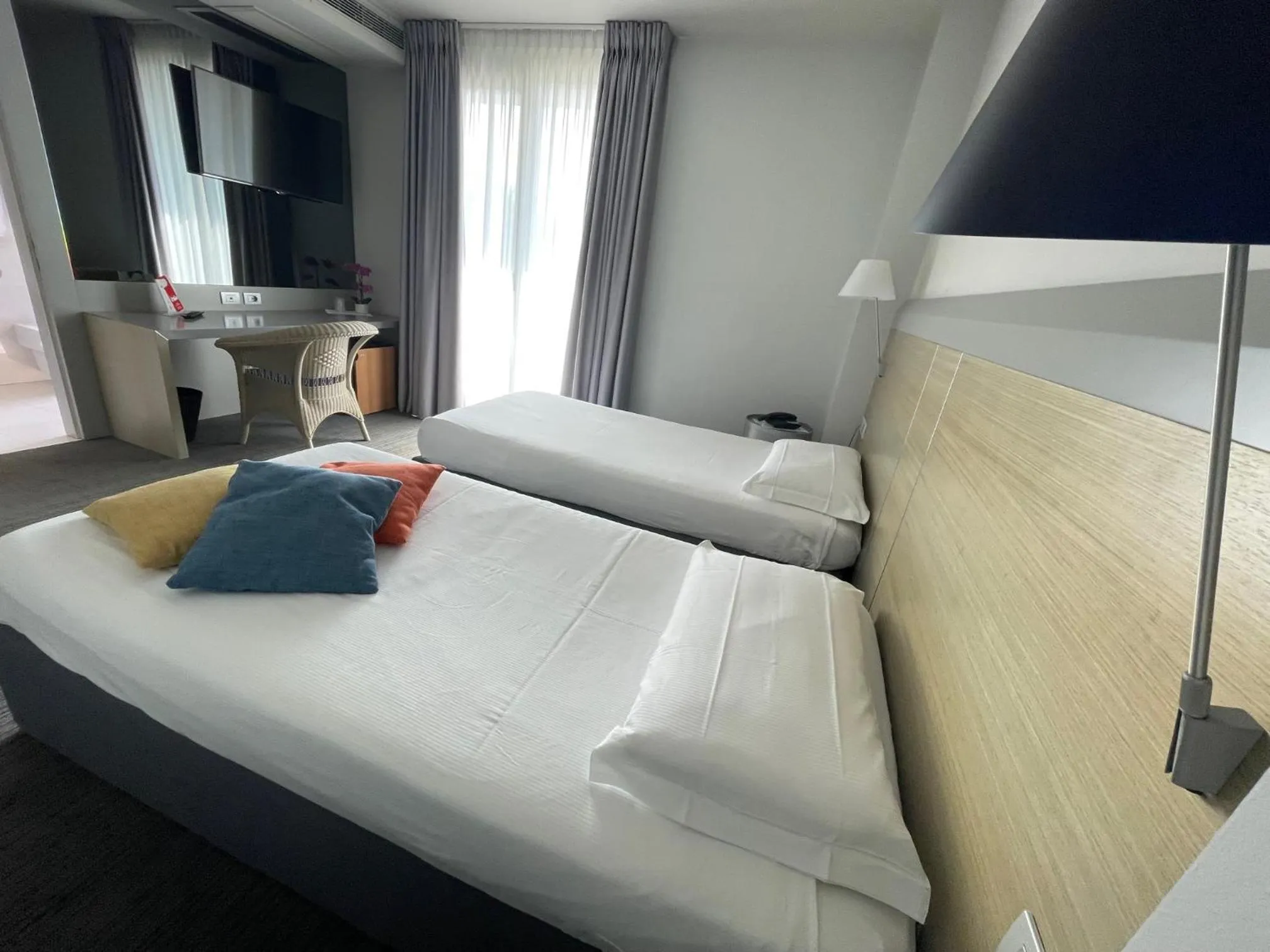 Photo of the whole room, Bed in Hotel Ristorante Primavera