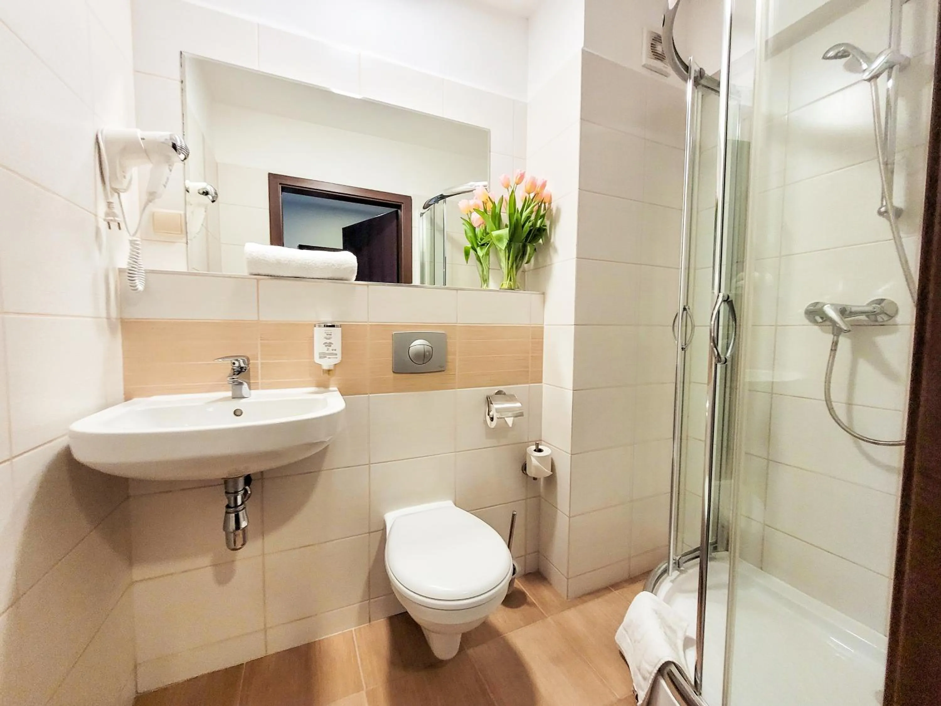 Shower in Hotel Fero Express POKOJE KLIMATYZOWANE AC