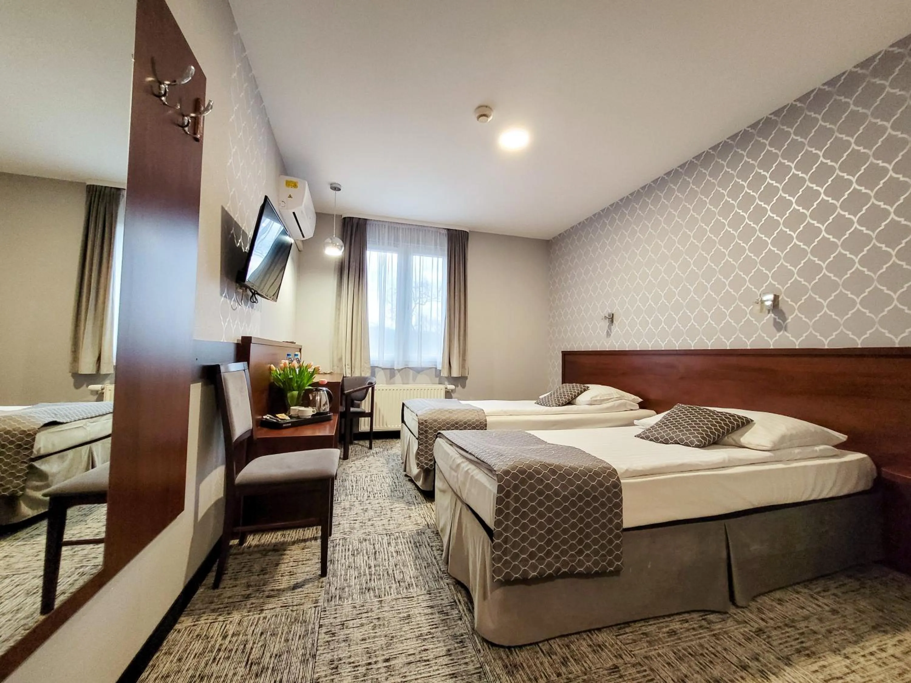 Bed in Hotel Fero Express POKOJE KLIMATYZOWANE AC