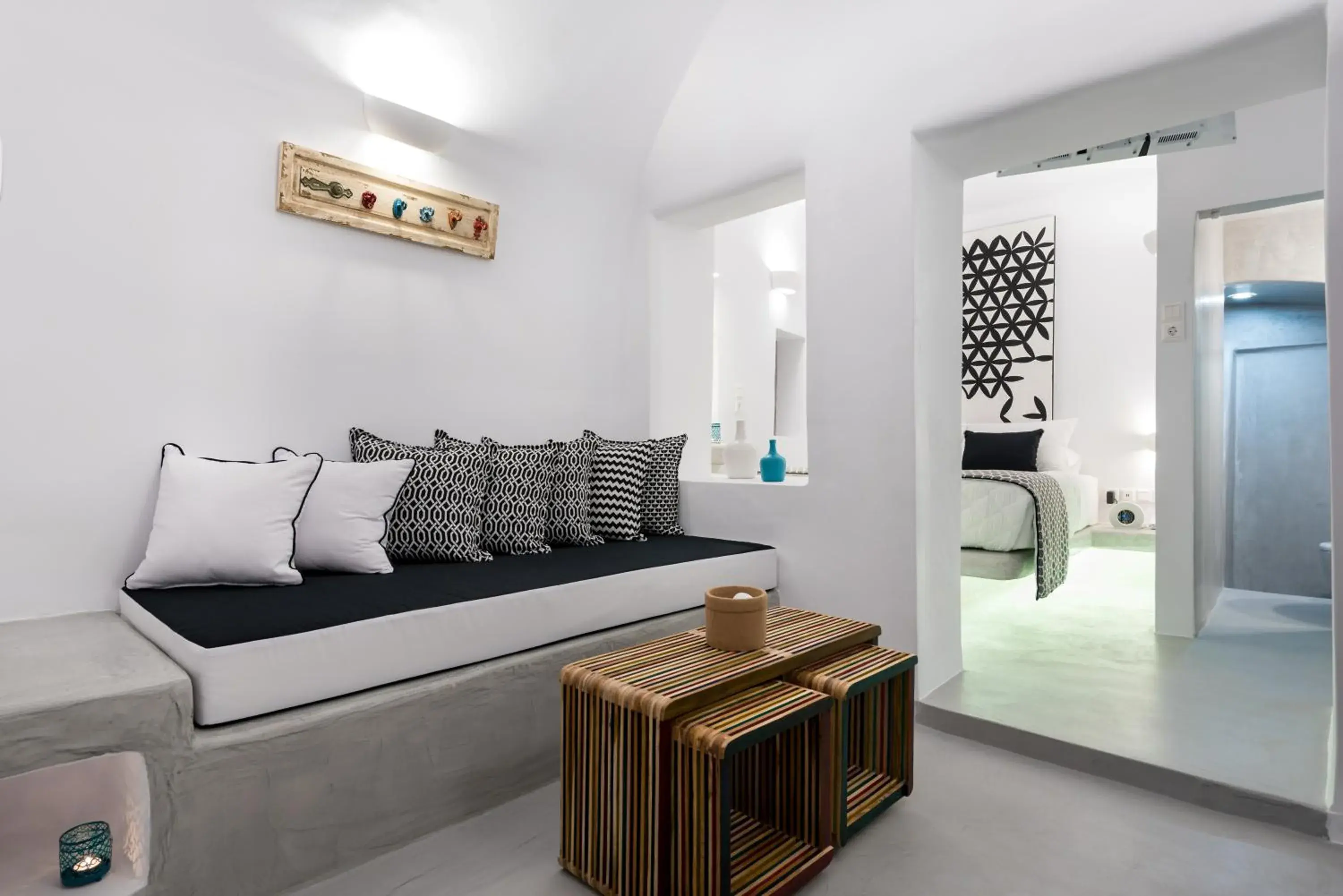 Living room, Bed in Modernity Suites Living room, Bed in Modernity Suites