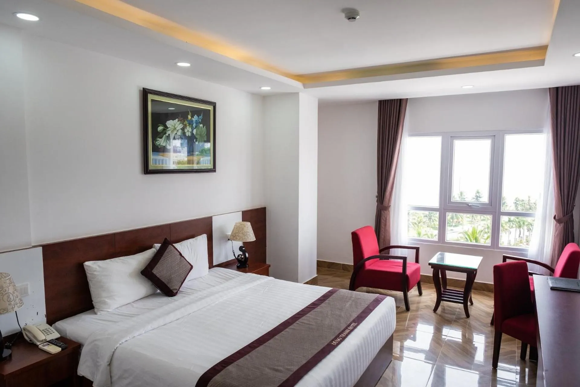 View (from property/room), Bed in Gem Nha Trang Hotel
