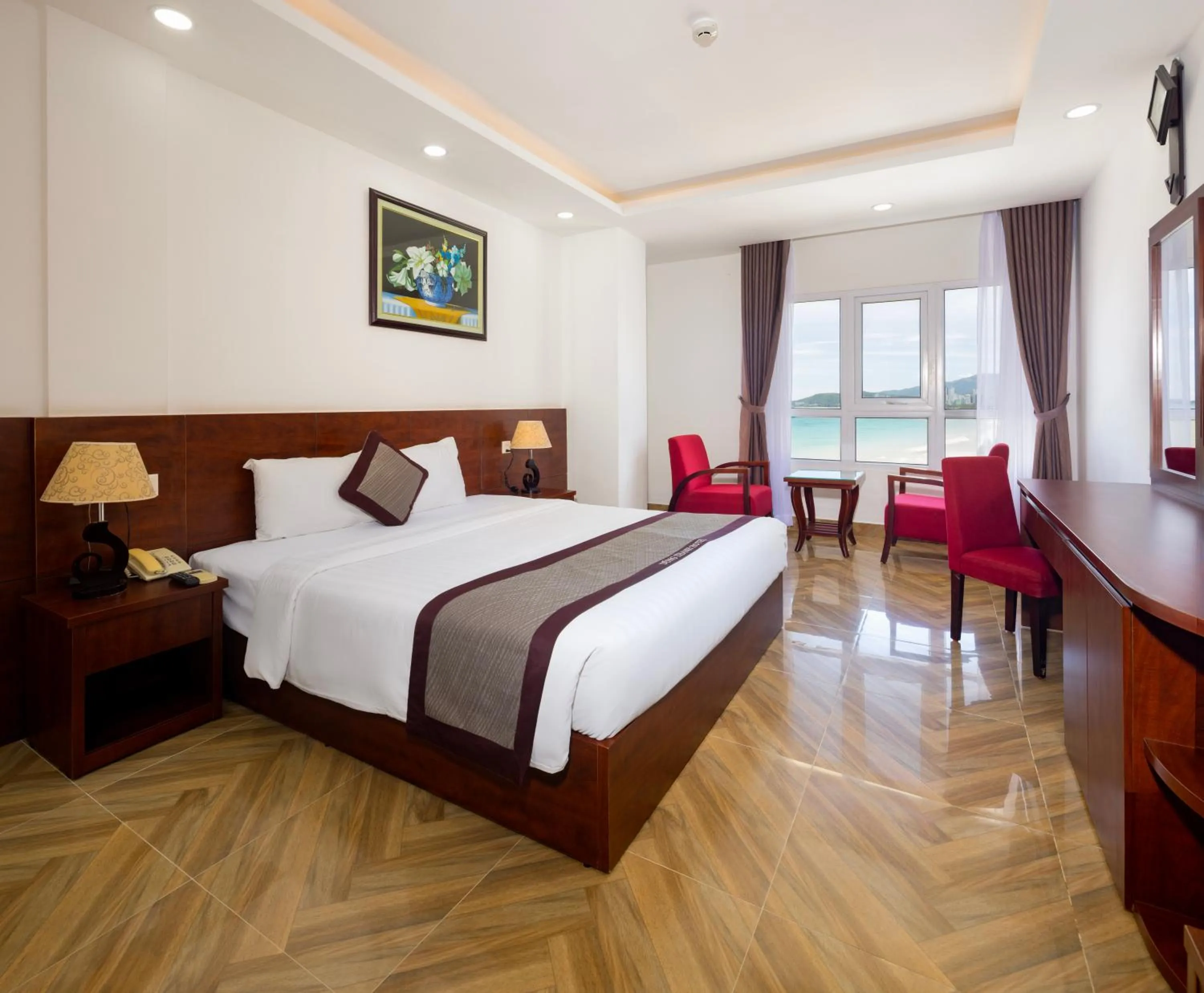 Bed in Gem Nha Trang Hotel