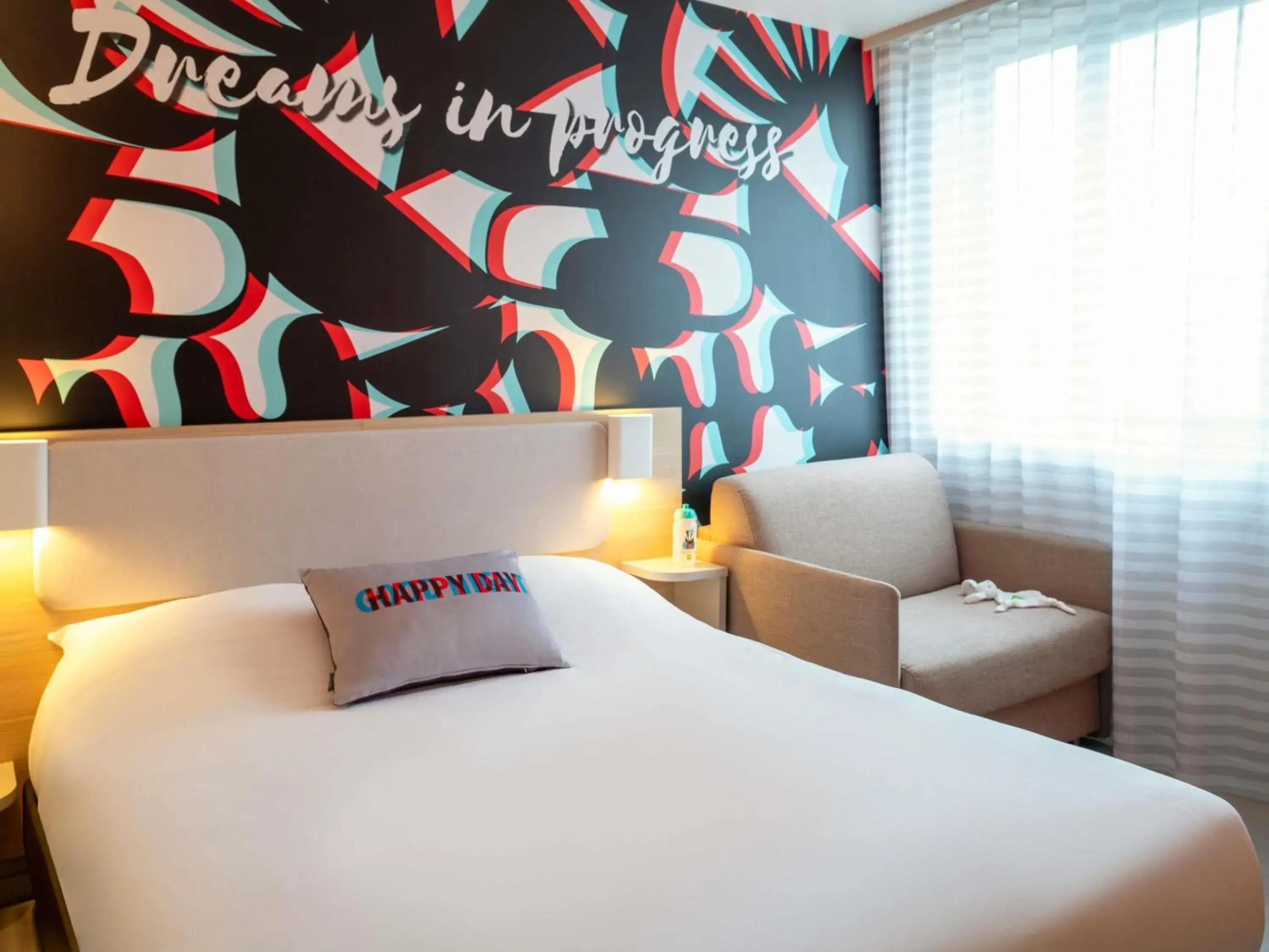 Bedroom, Bed in ibis Styles Bordeaux Centre Gare Bedroom, Bed in ibis Styles Bordeaux Centre Gare