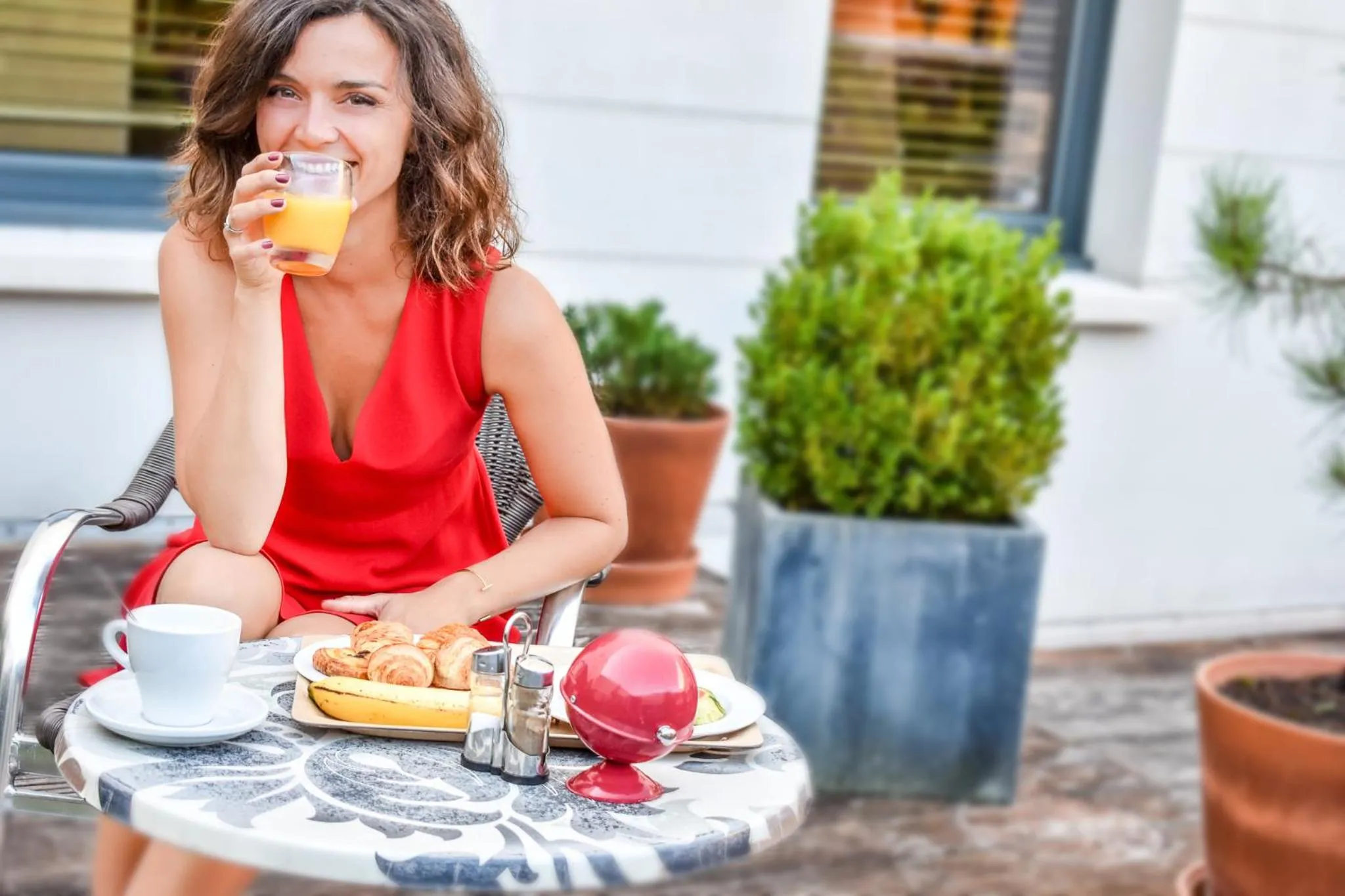 Patio in ibis Styles Bordeaux Centre Gare