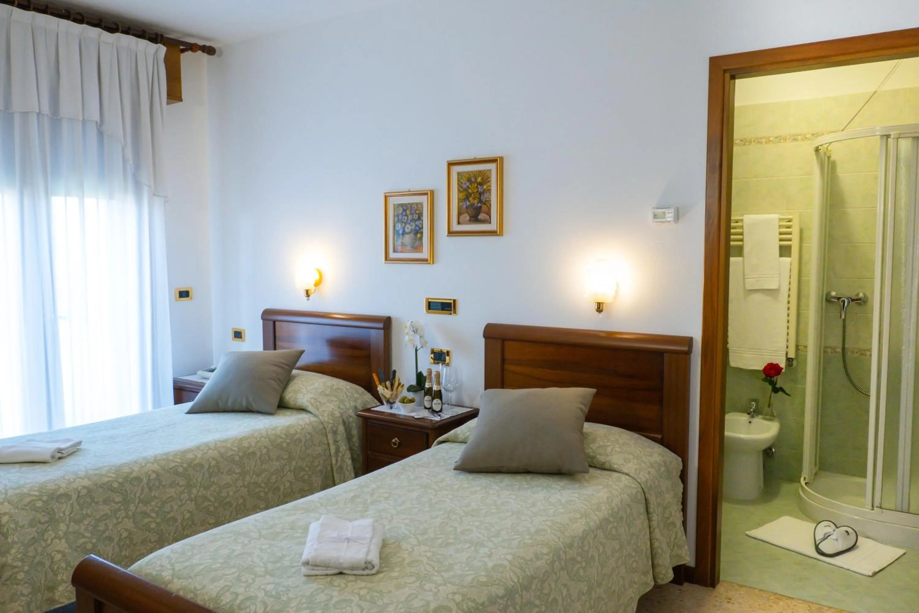 Bed in Hotel Da Gigi