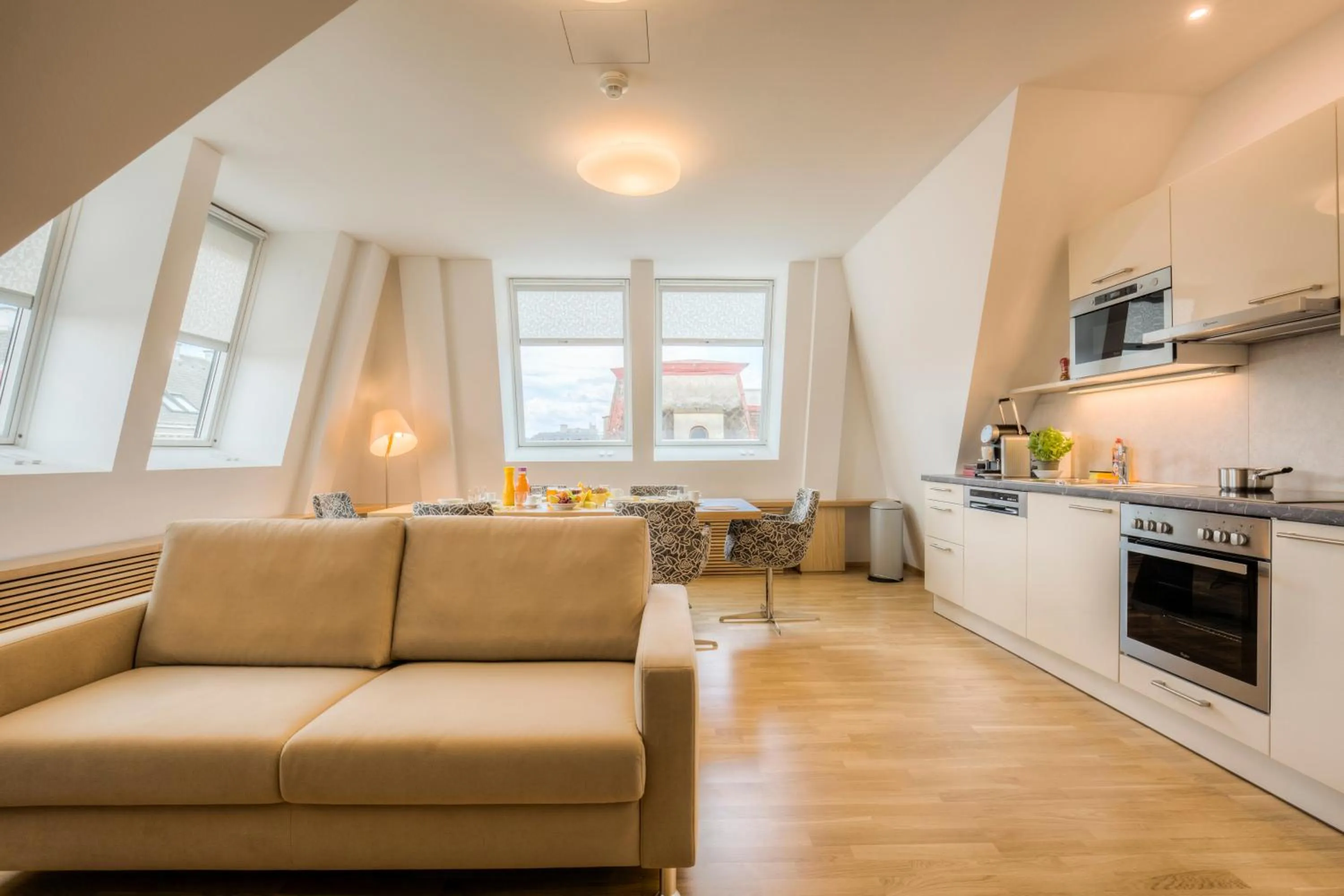 Living room in Vienna Grand Apartments City