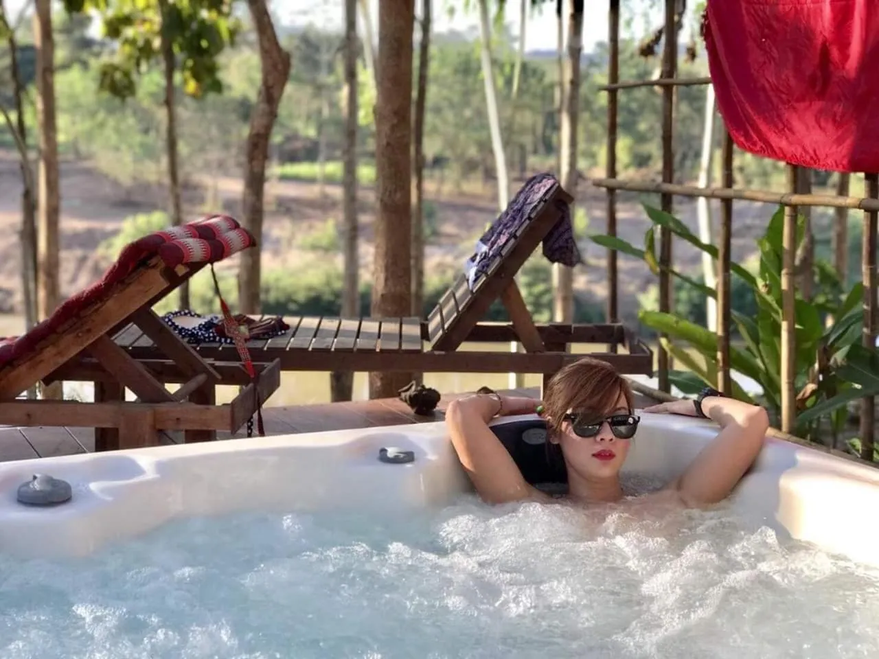 Hot Tub in Nan De Panna Resort and Spa