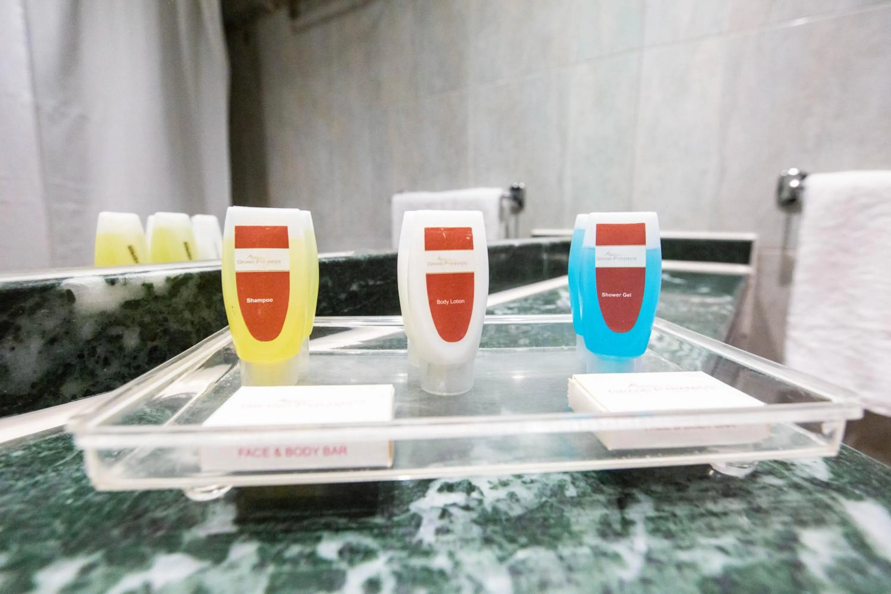 Shower in Grand Pyramids Hotel