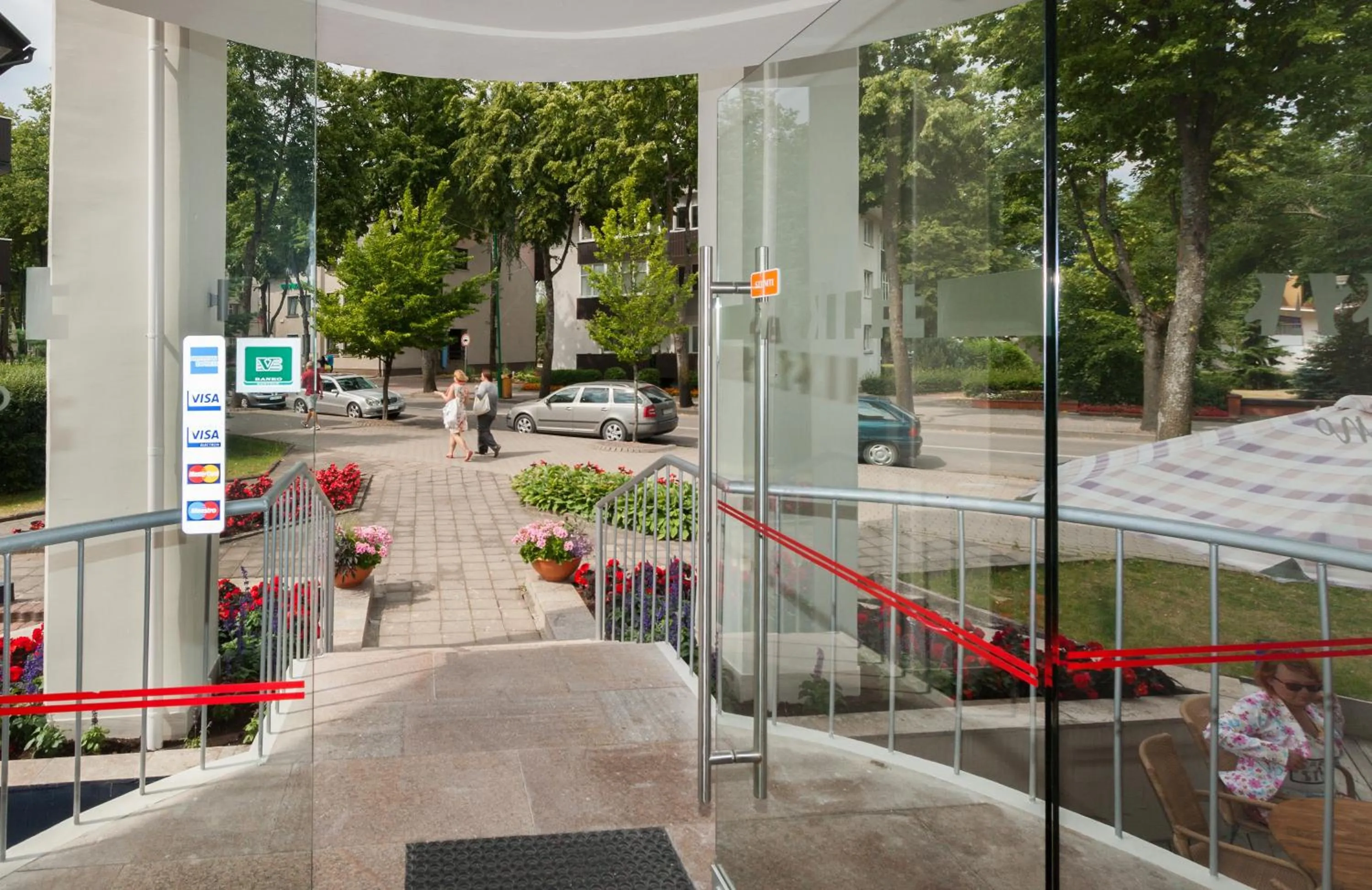 Patio in Tauras Center Hotel
