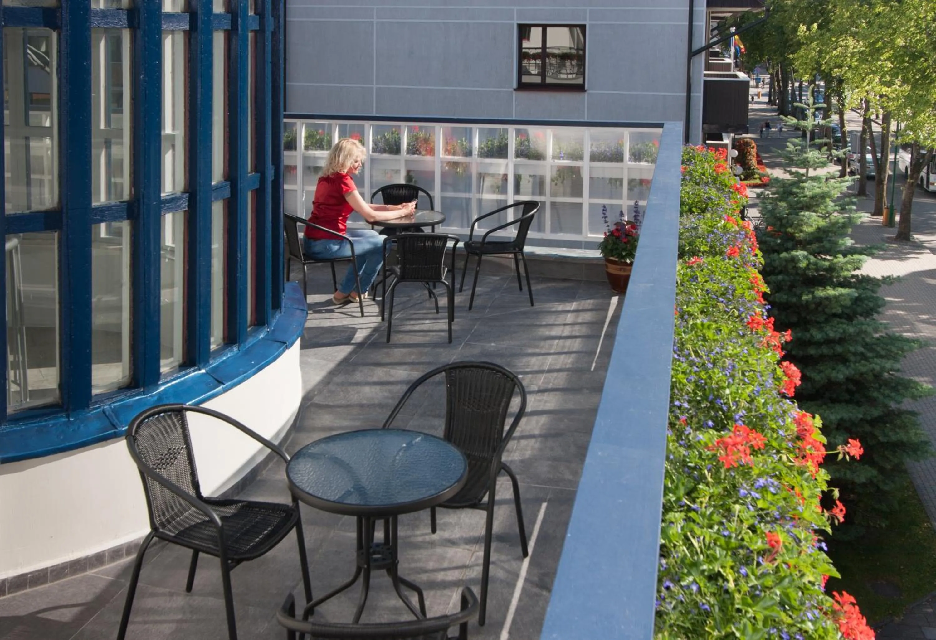 People in Tauras Center Hotel