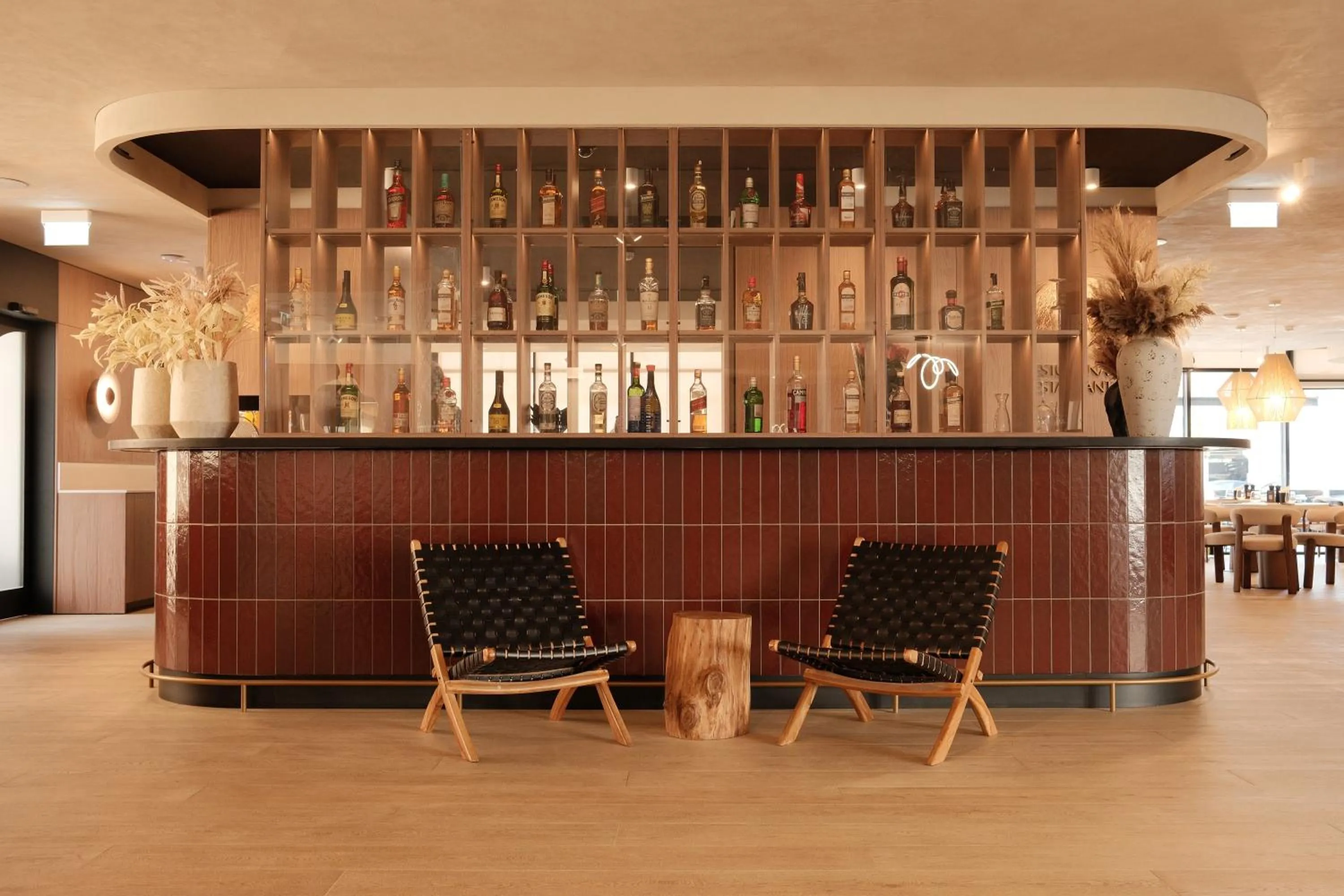 Lounge or bar in AIRINN Vilnius Airport Hotel RENOVATED 2025