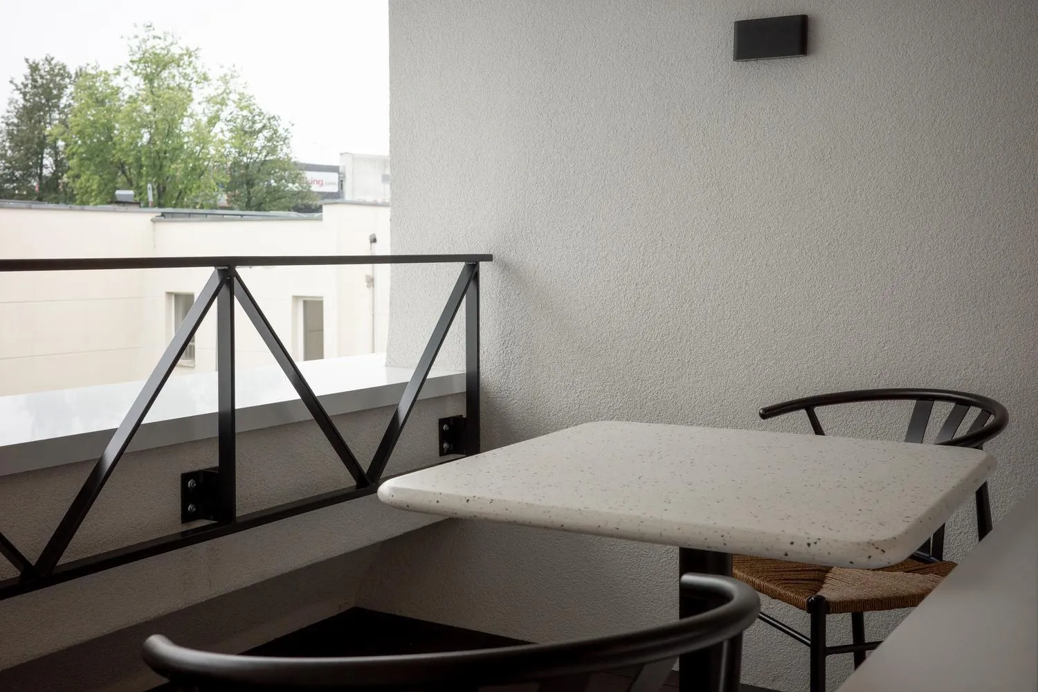 Balcony/Terrace in AIRINN Vilnius Airport Hotel RENOVATED 2025