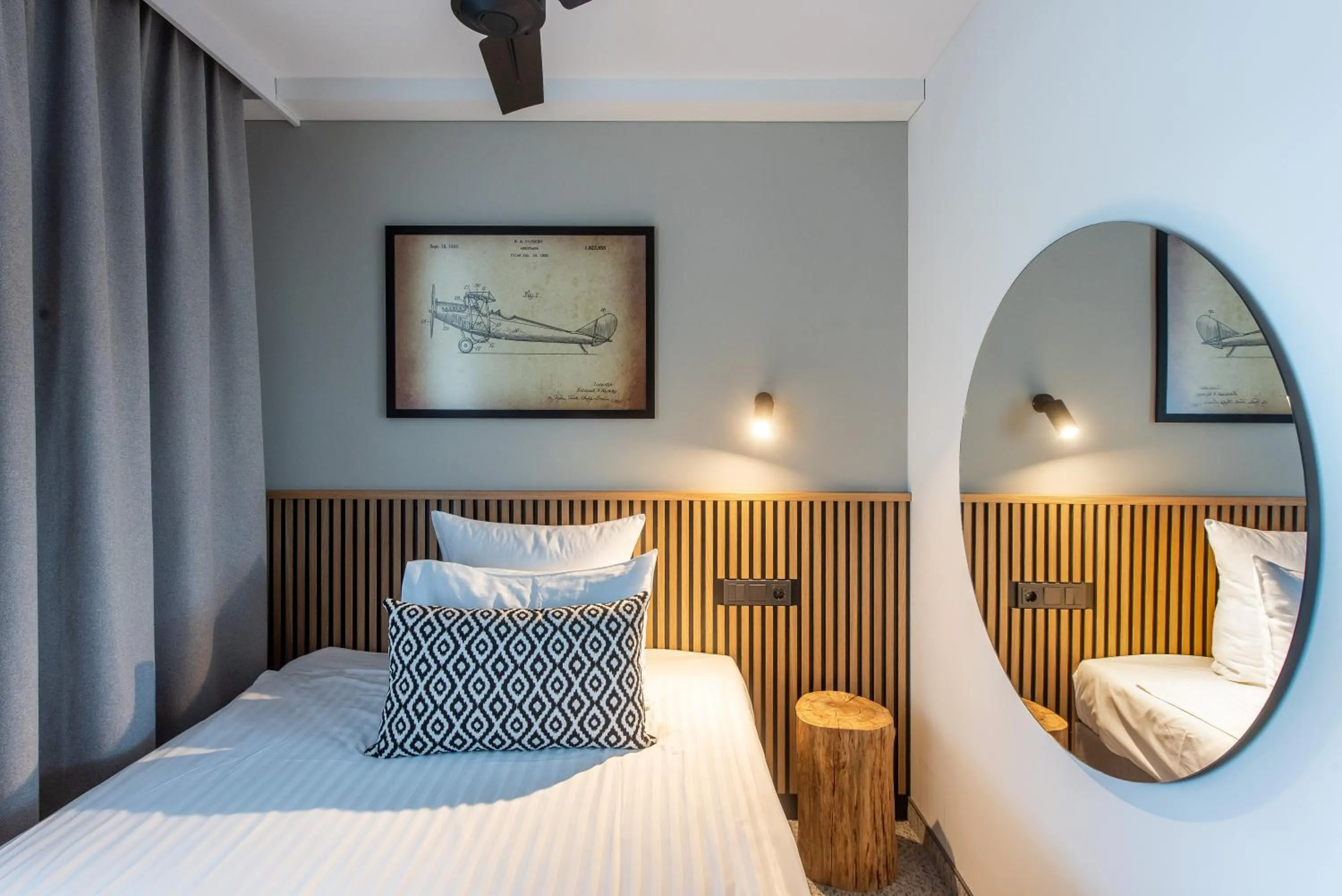 Bed in AIRINN Vilnius Airport Hotel RENOVATED 2025