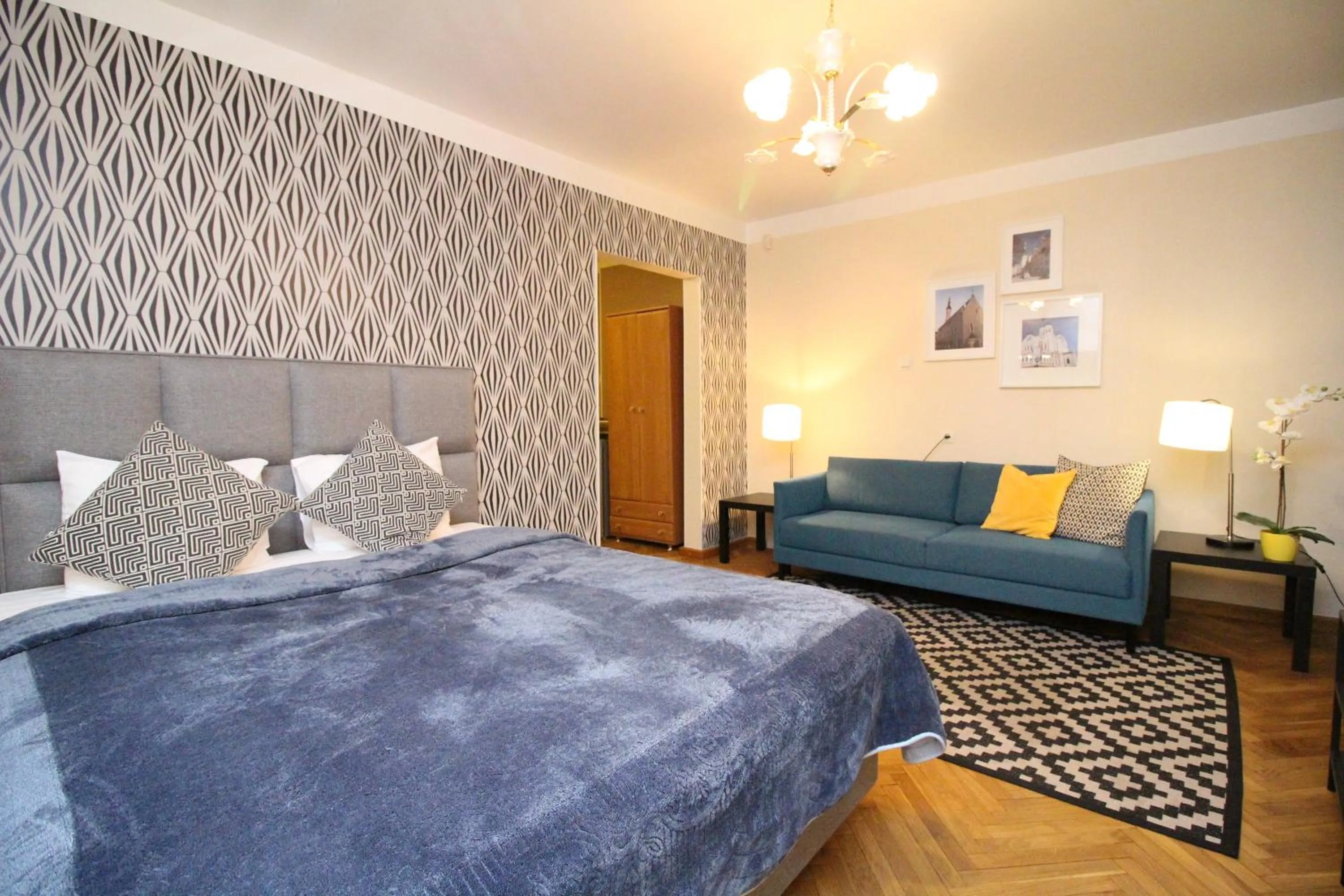 Bedroom, Bed in Tallinn City Apartments - Town Hall Square