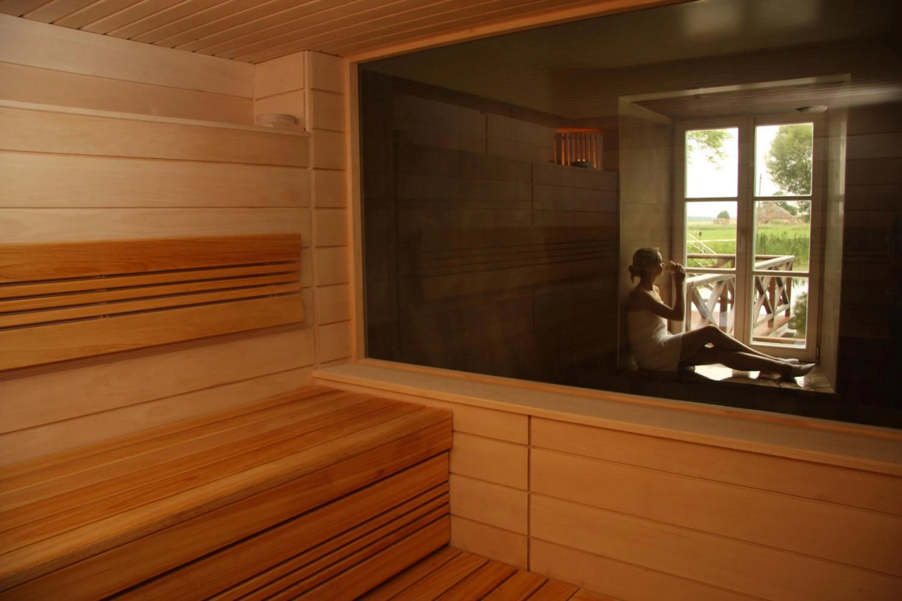 Sauna in Bistrampolis Manor