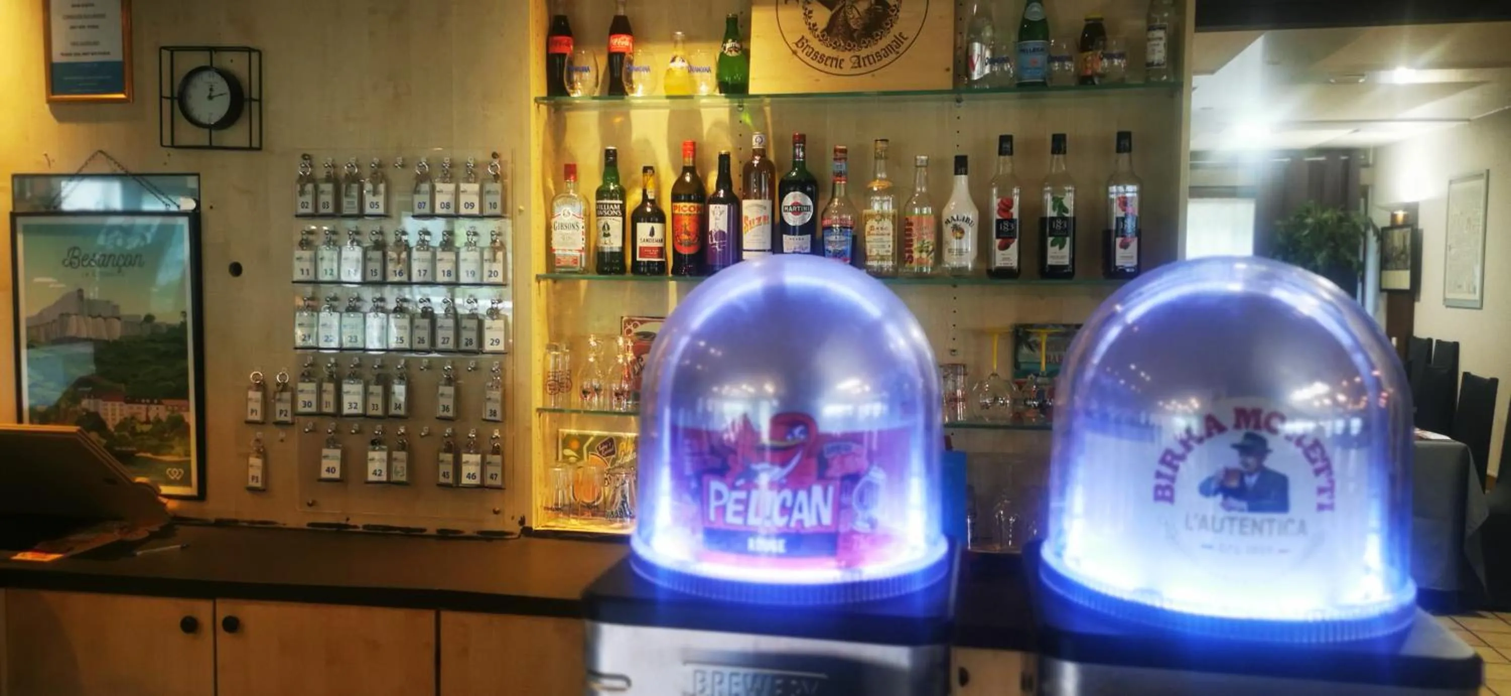 Lounge or bar in Brit Hotel Besancon l'Horloge