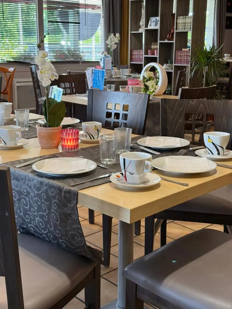 Buffet breakfast in Brit Hotel Besancon l'Horloge