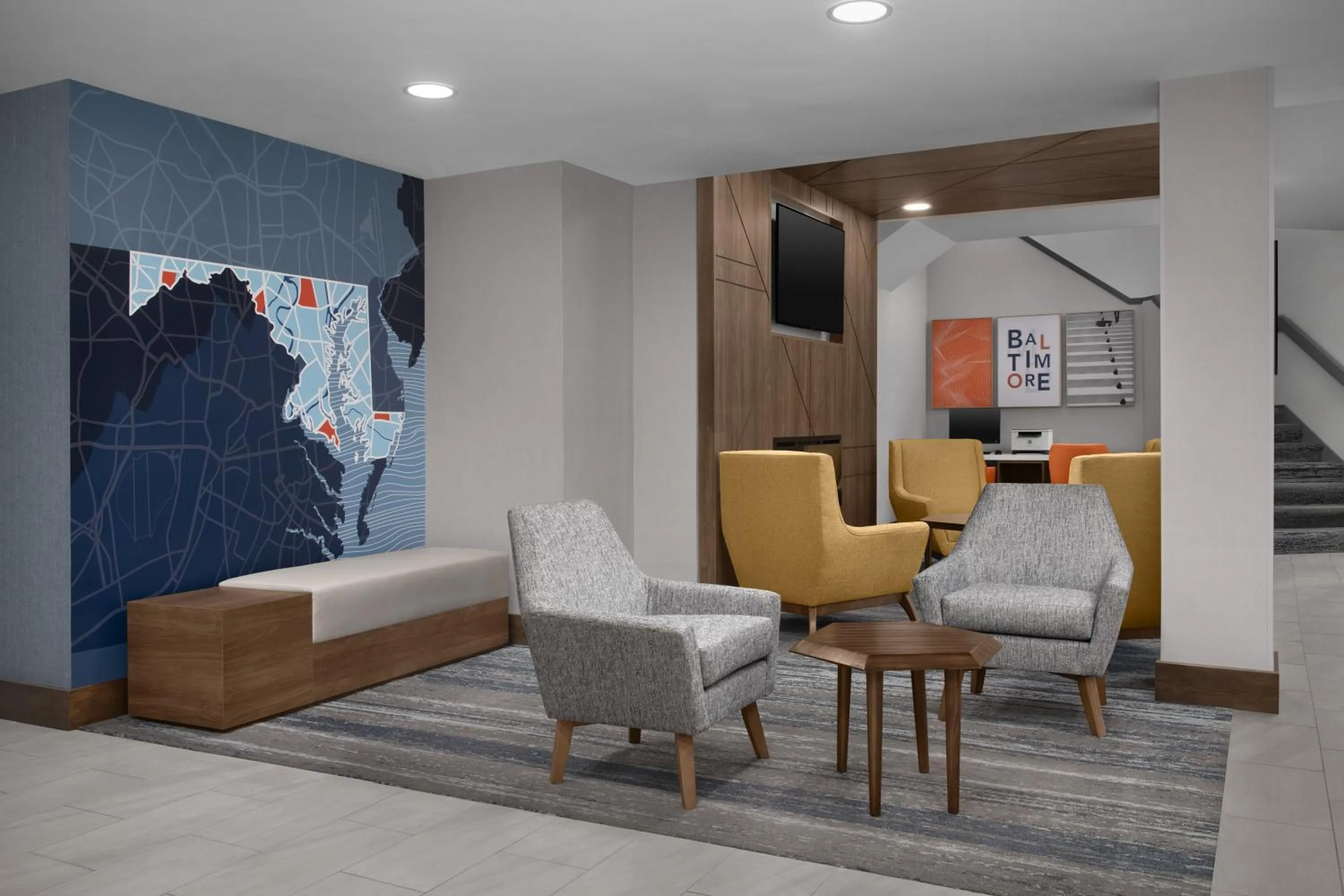 Lobby or reception in Independent SPHC BWI Suites