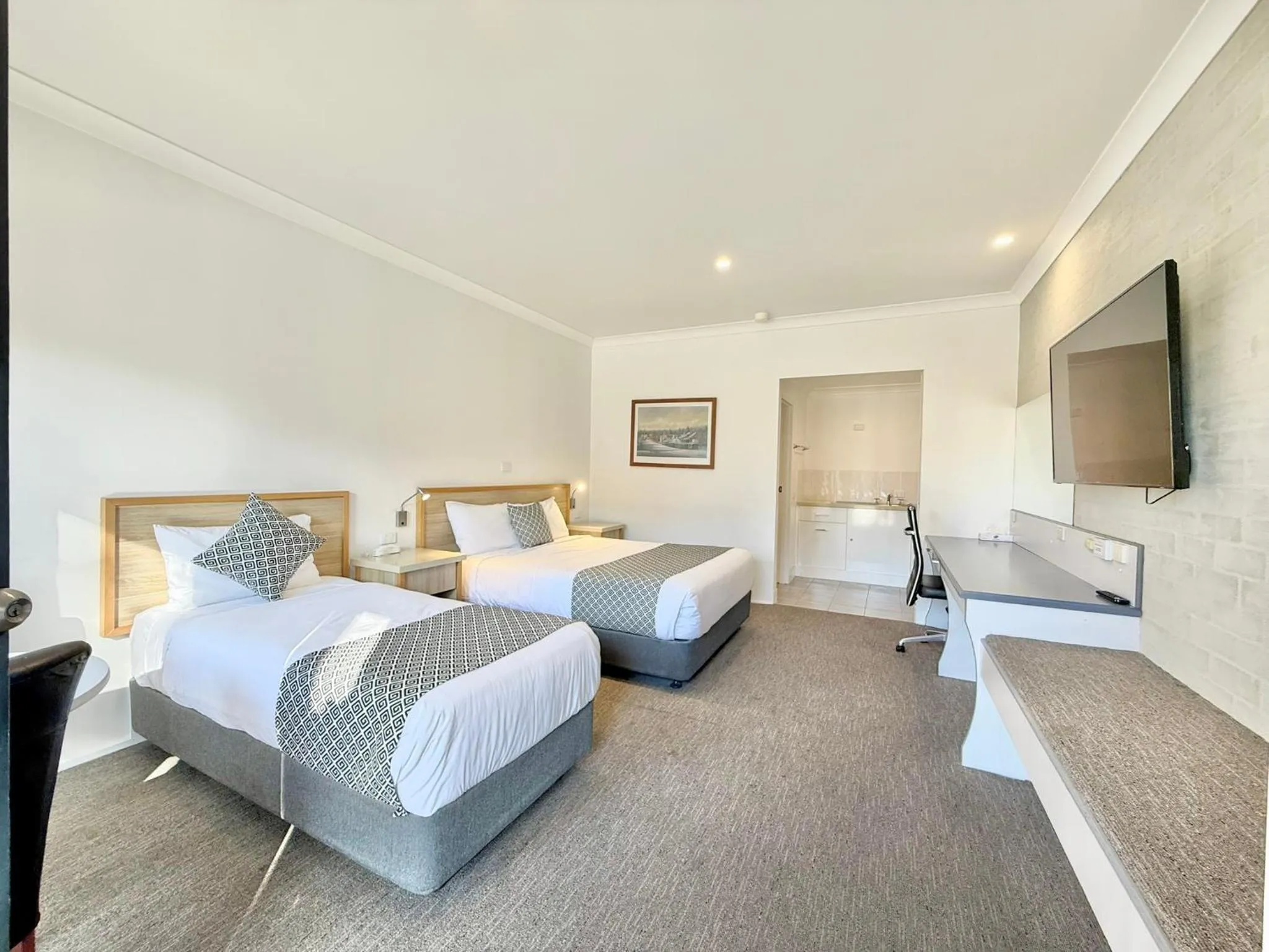 Bedroom, Bed in Albury Paddlesteamer