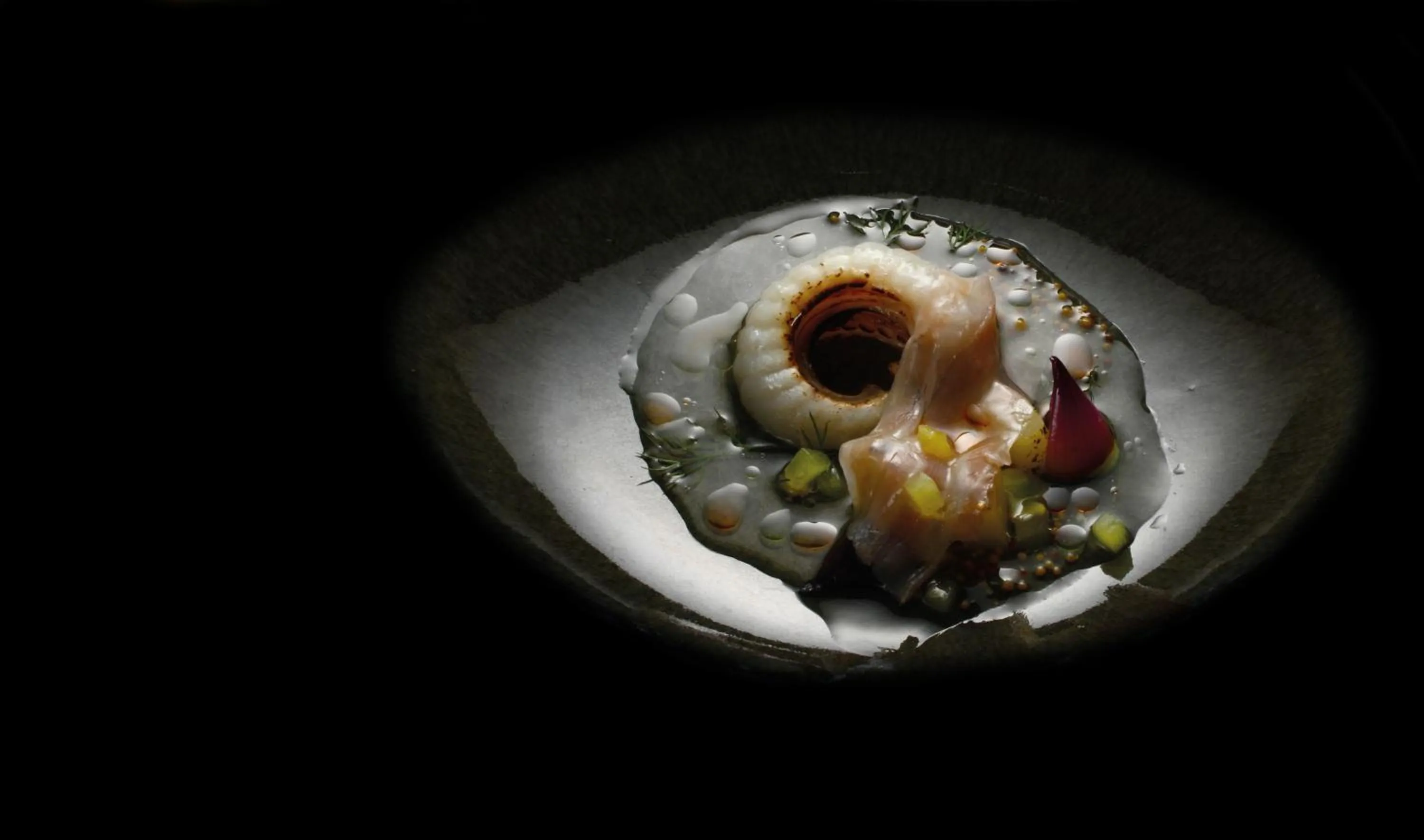 Food close-up in Librije's Hotel