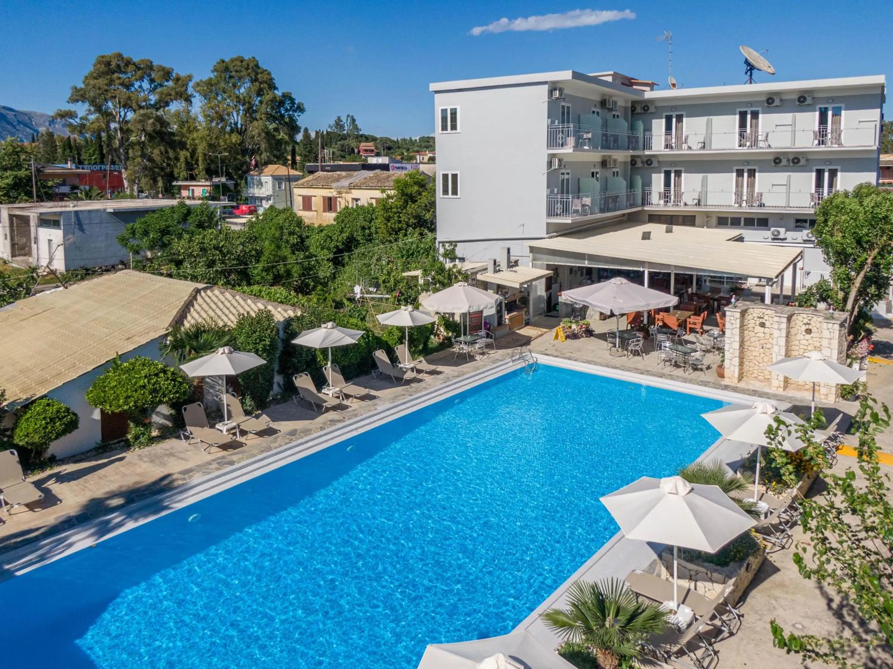 Swimming pool in Angela Hotel & Apartments