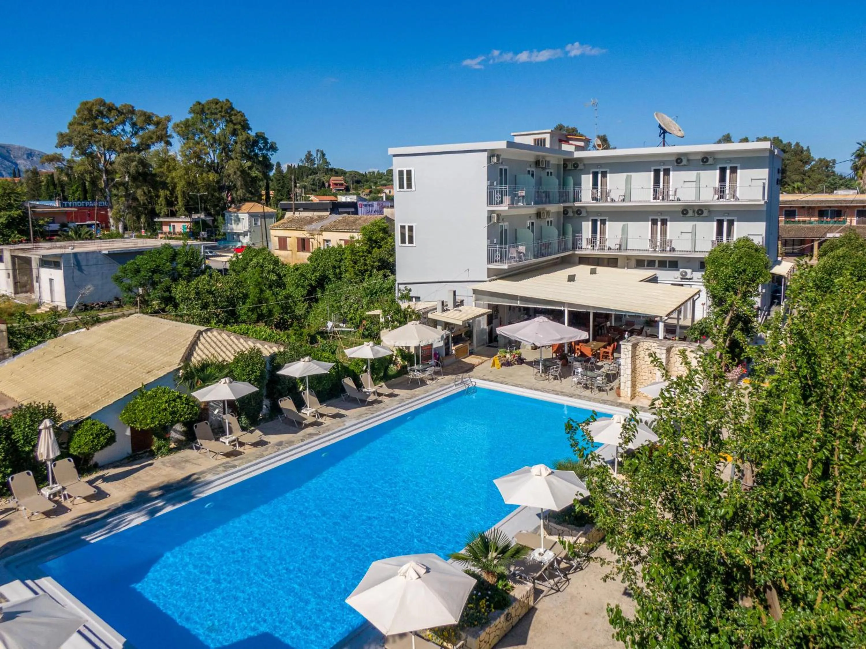 Swimming pool in Angela Hotel & Apartments