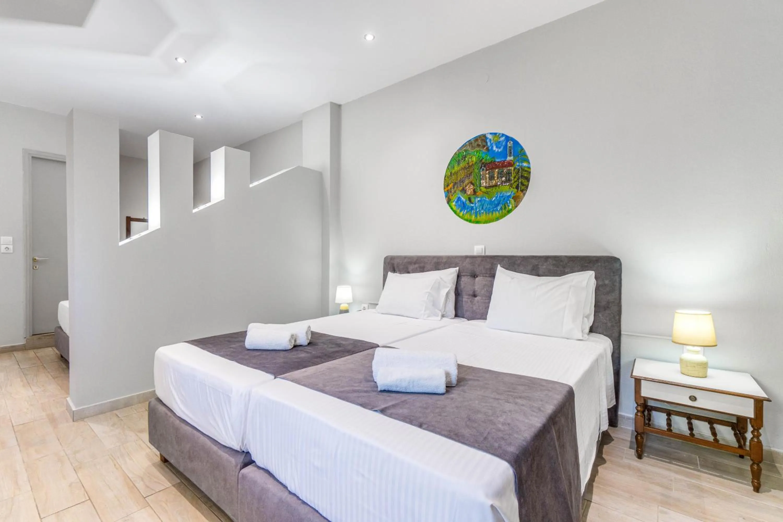 Photo of the whole room, Bed in Angela Hotel & Apartments