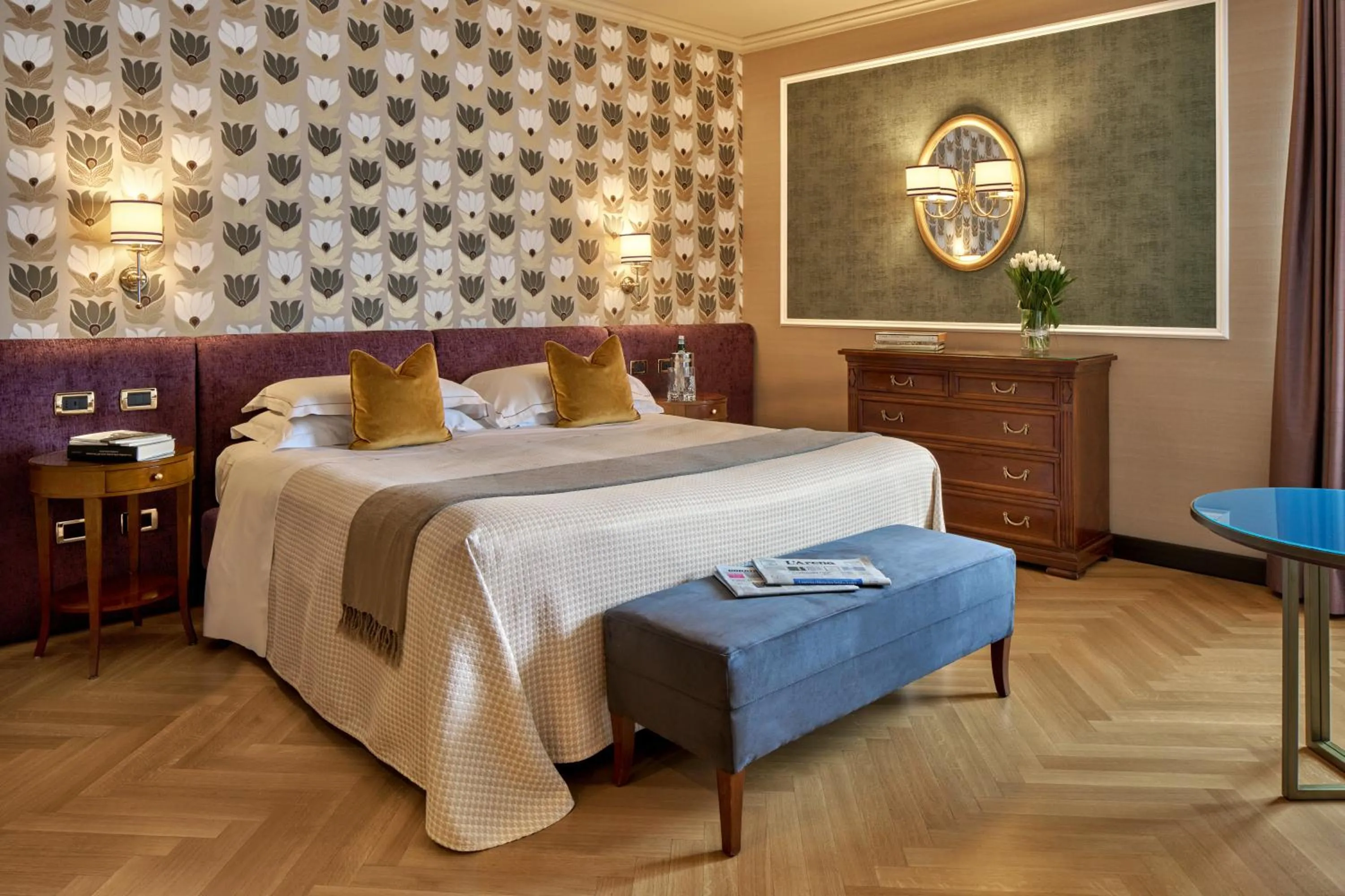 Bed in Hotel Accademia