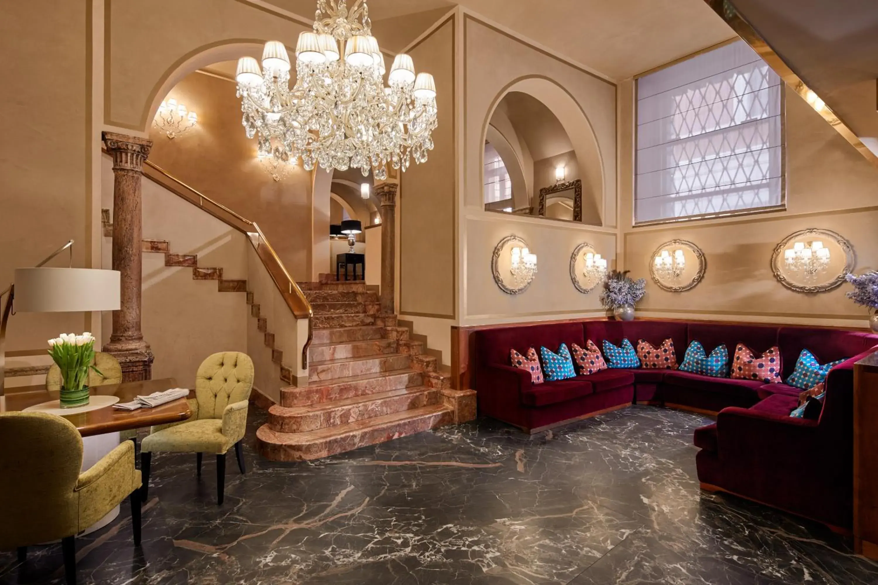 Lobby or reception in Hotel Accademia Lobby or reception in Hotel Accademia