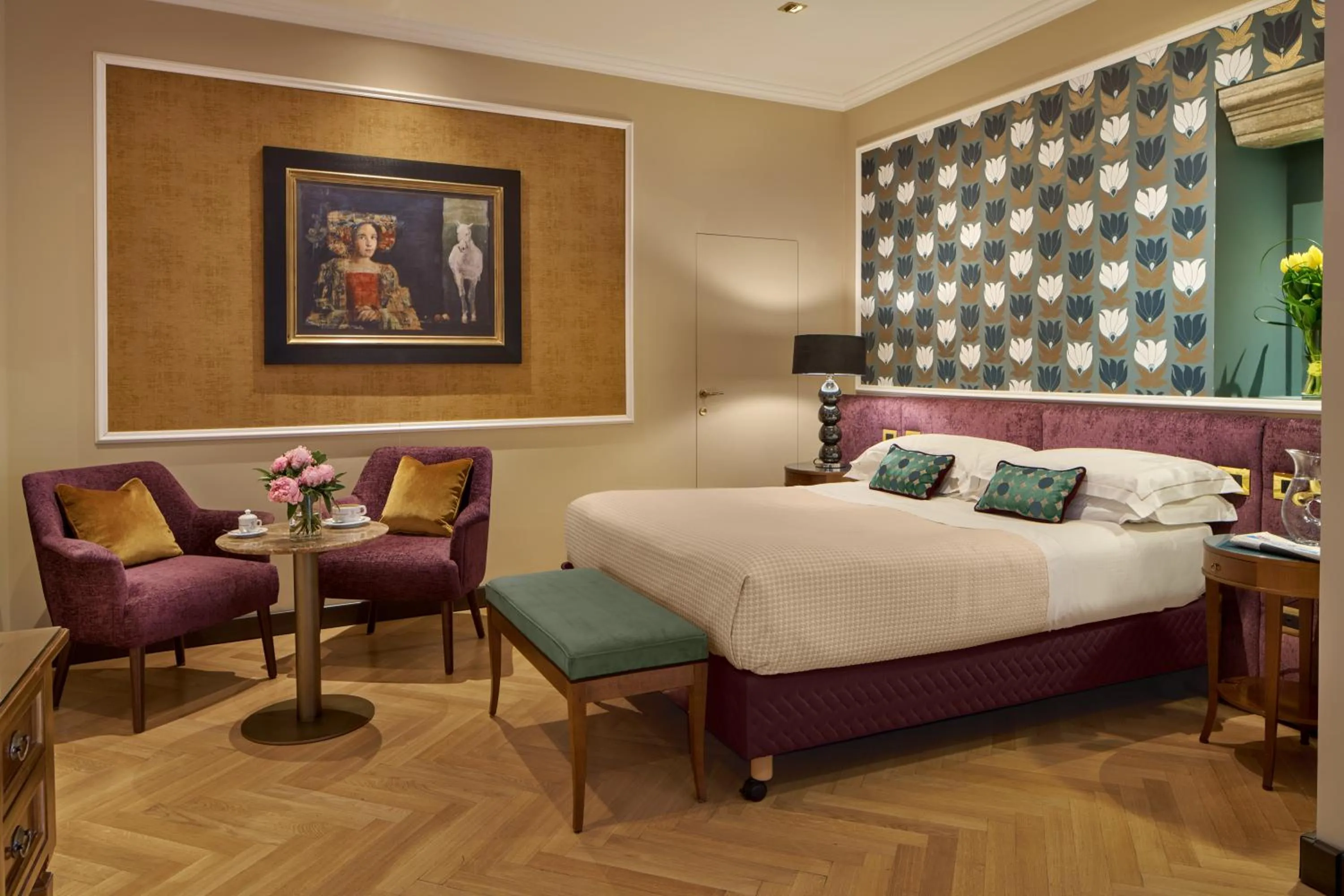 Bed in Hotel Accademia