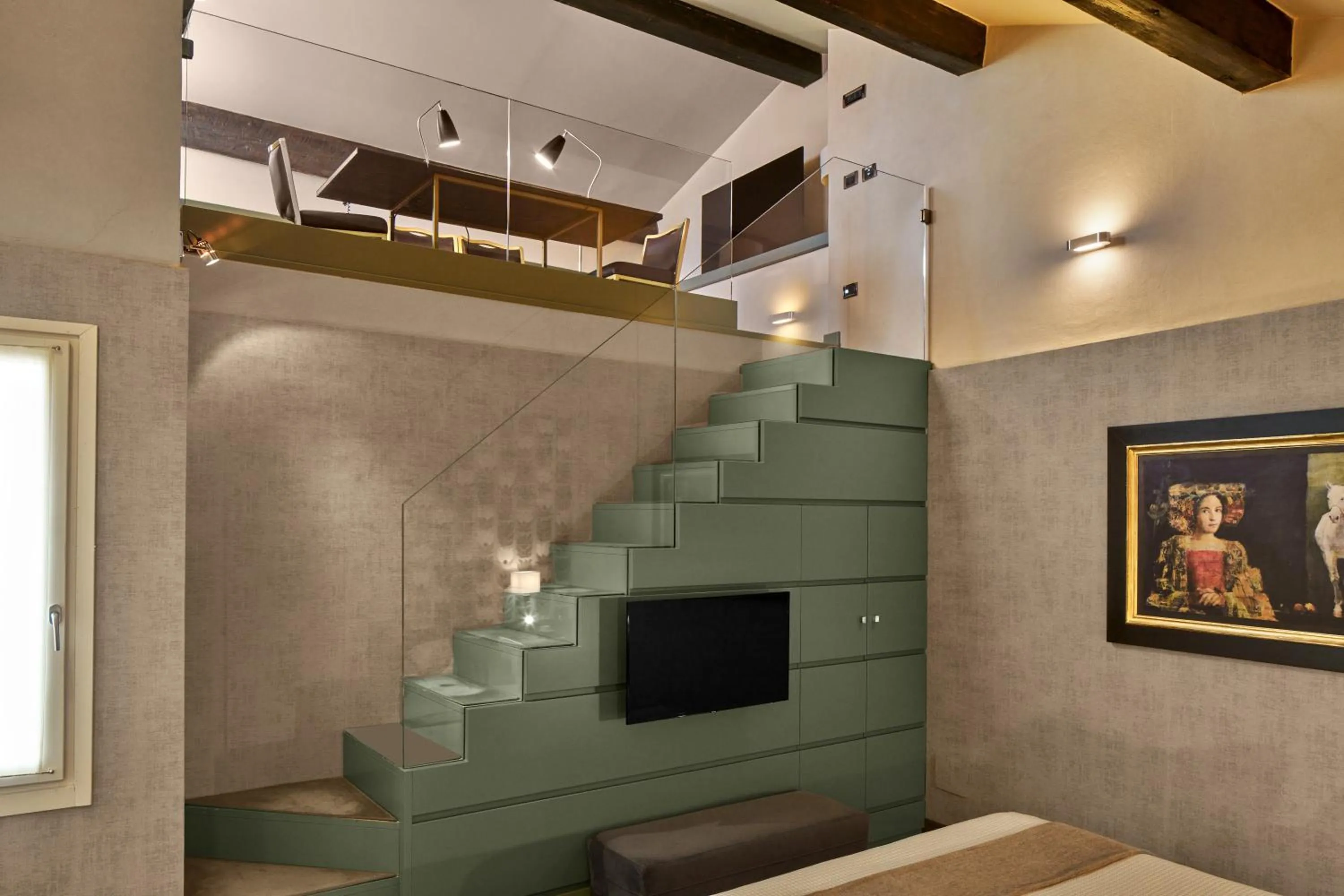 Seating area in Hotel Accademia