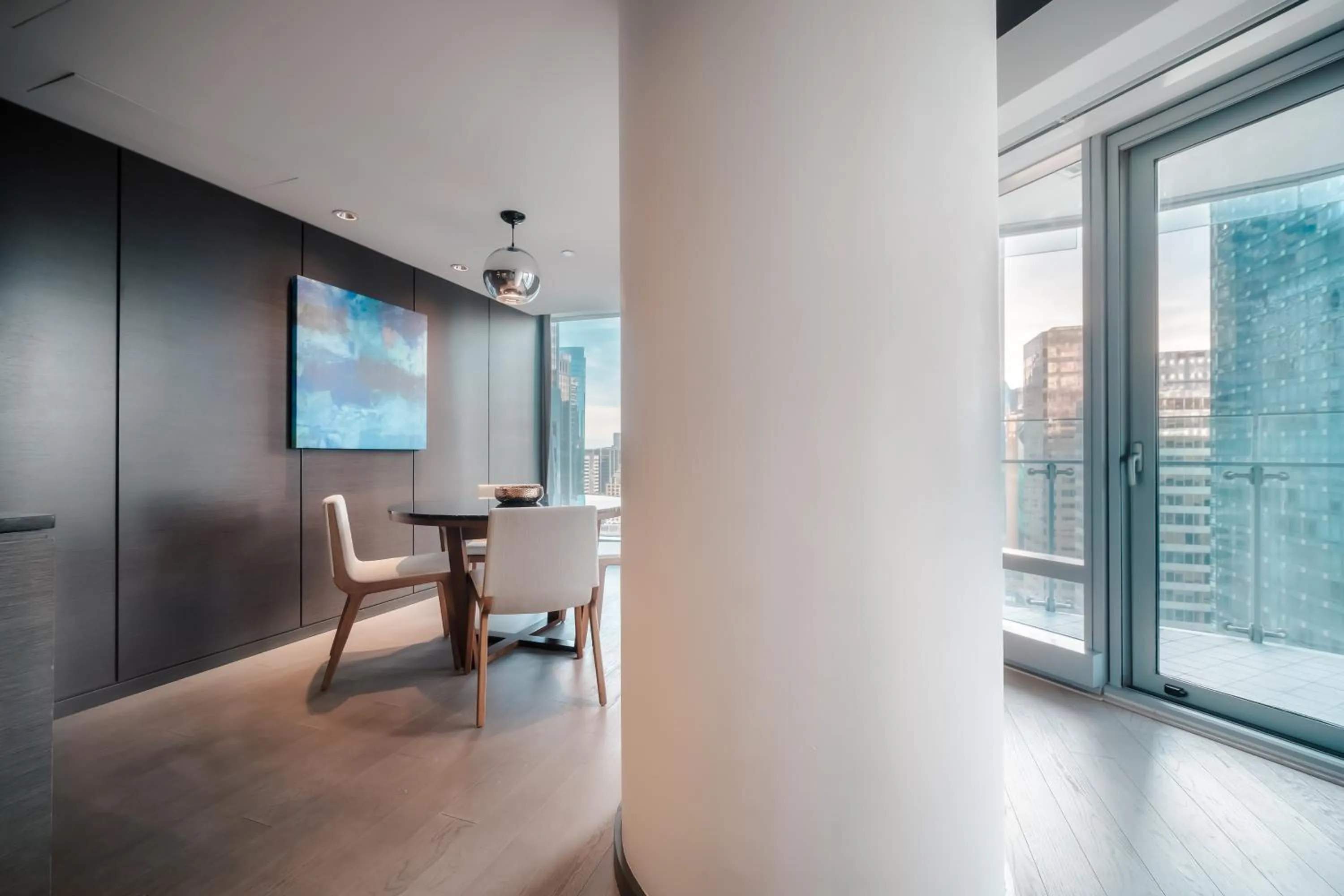 Dining area in Paradox Vancouver