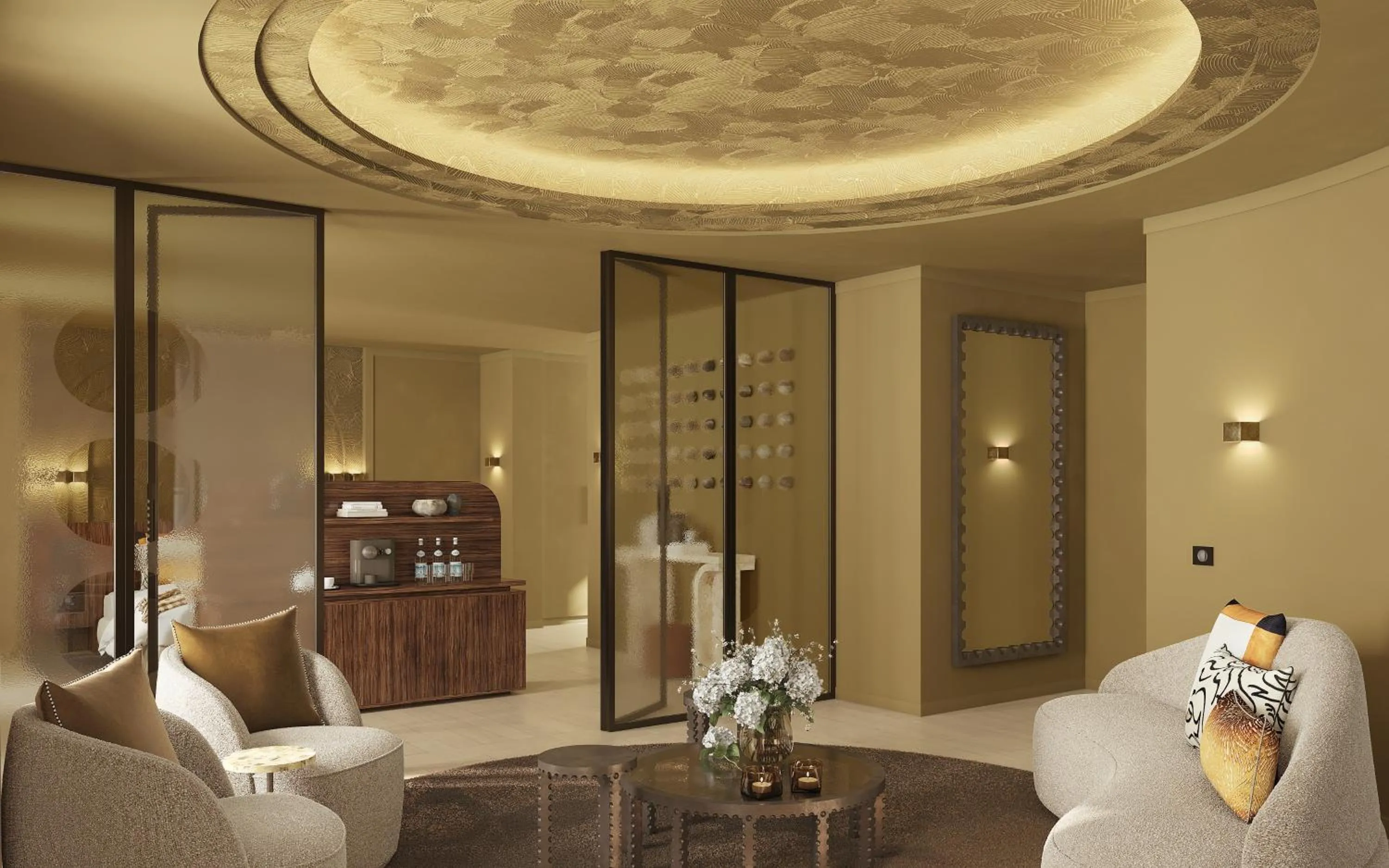 Seating area in Hotel Gounod Fully Renovated