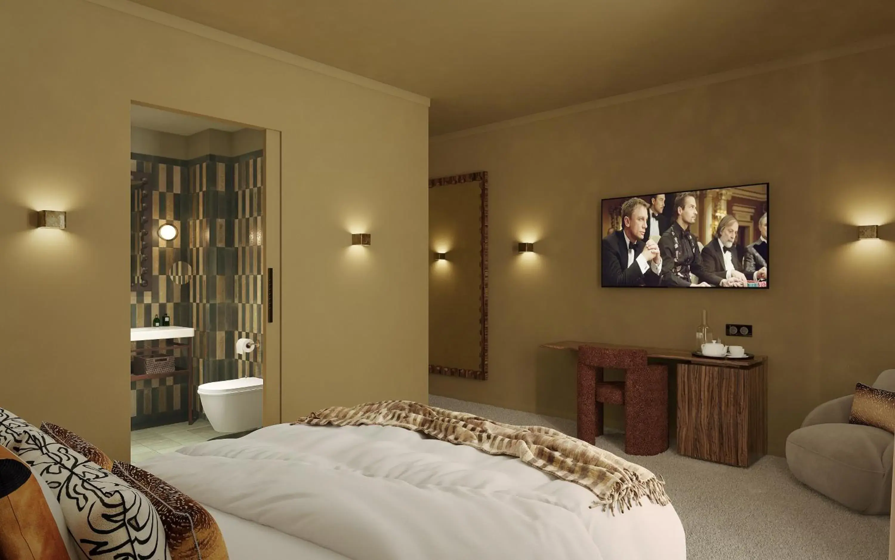 Bedroom, Bed in Hotel Gounod Fully Renovated Bedroom, Bed in Hotel Gounod Fully Renovated