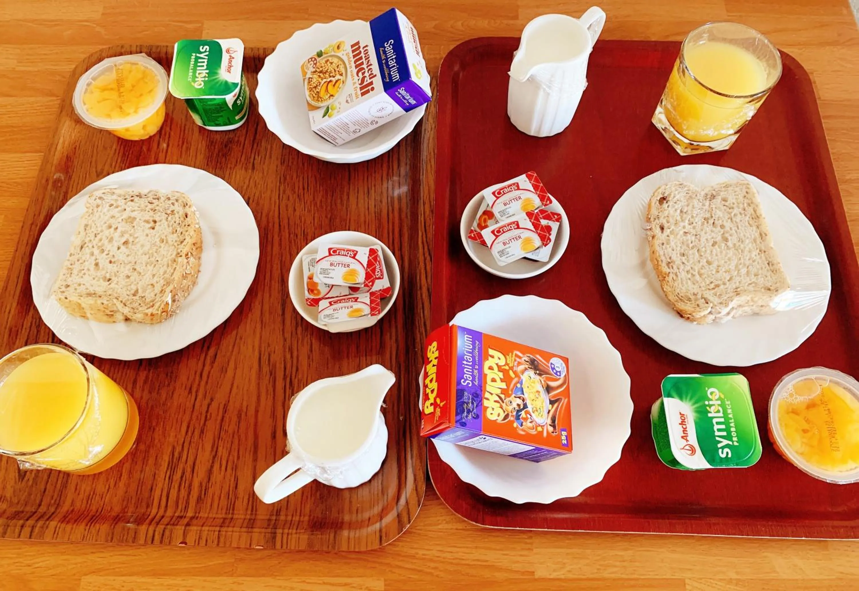 Continental breakfast in Montana Lodge Motel