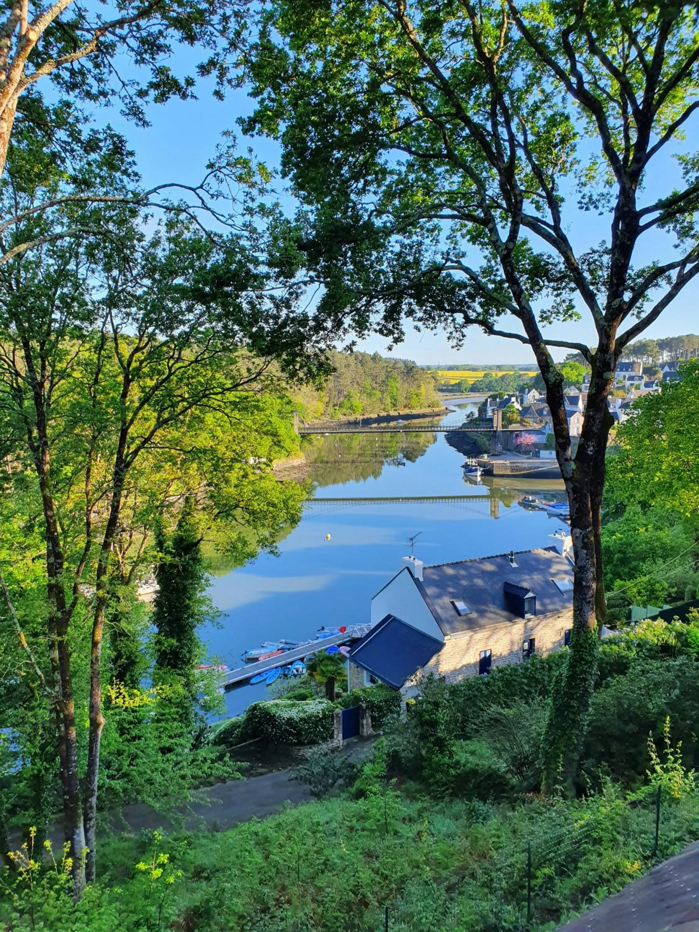 River view in Hotel Alicia Auray Le Bono