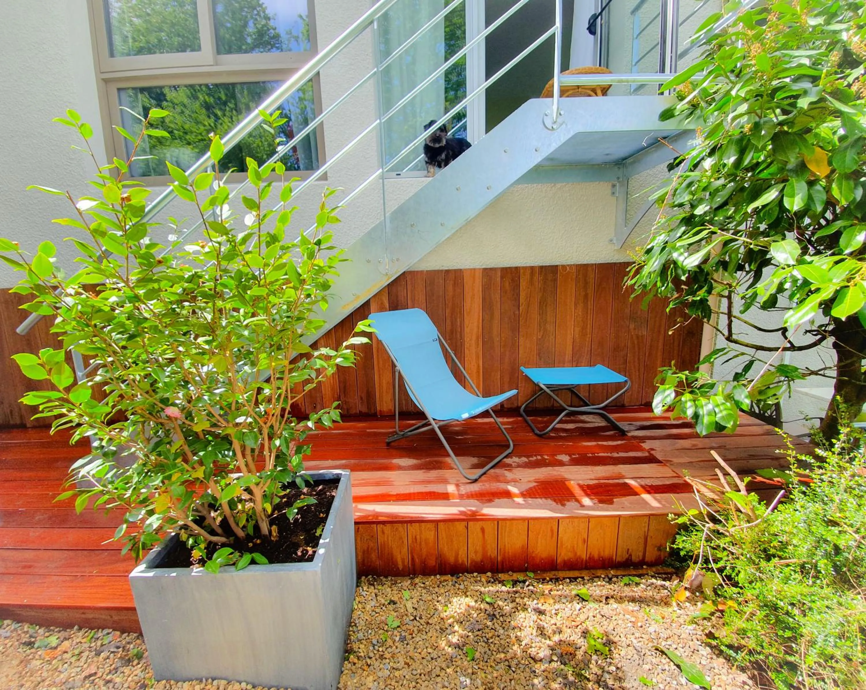 Balcony/Terrace in Hotel Alicia Auray Le Bono