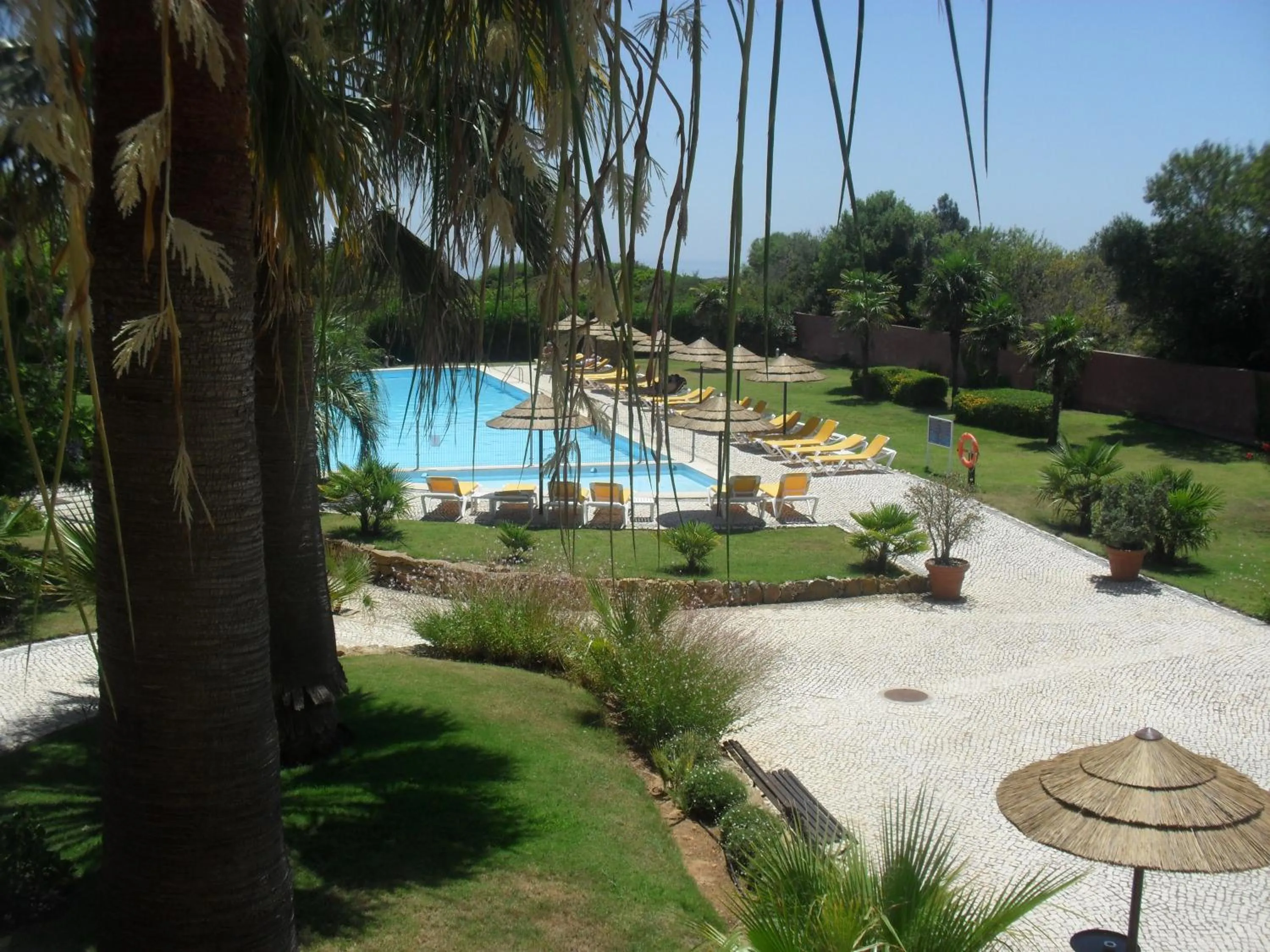 Pool view in Luzmar Villas