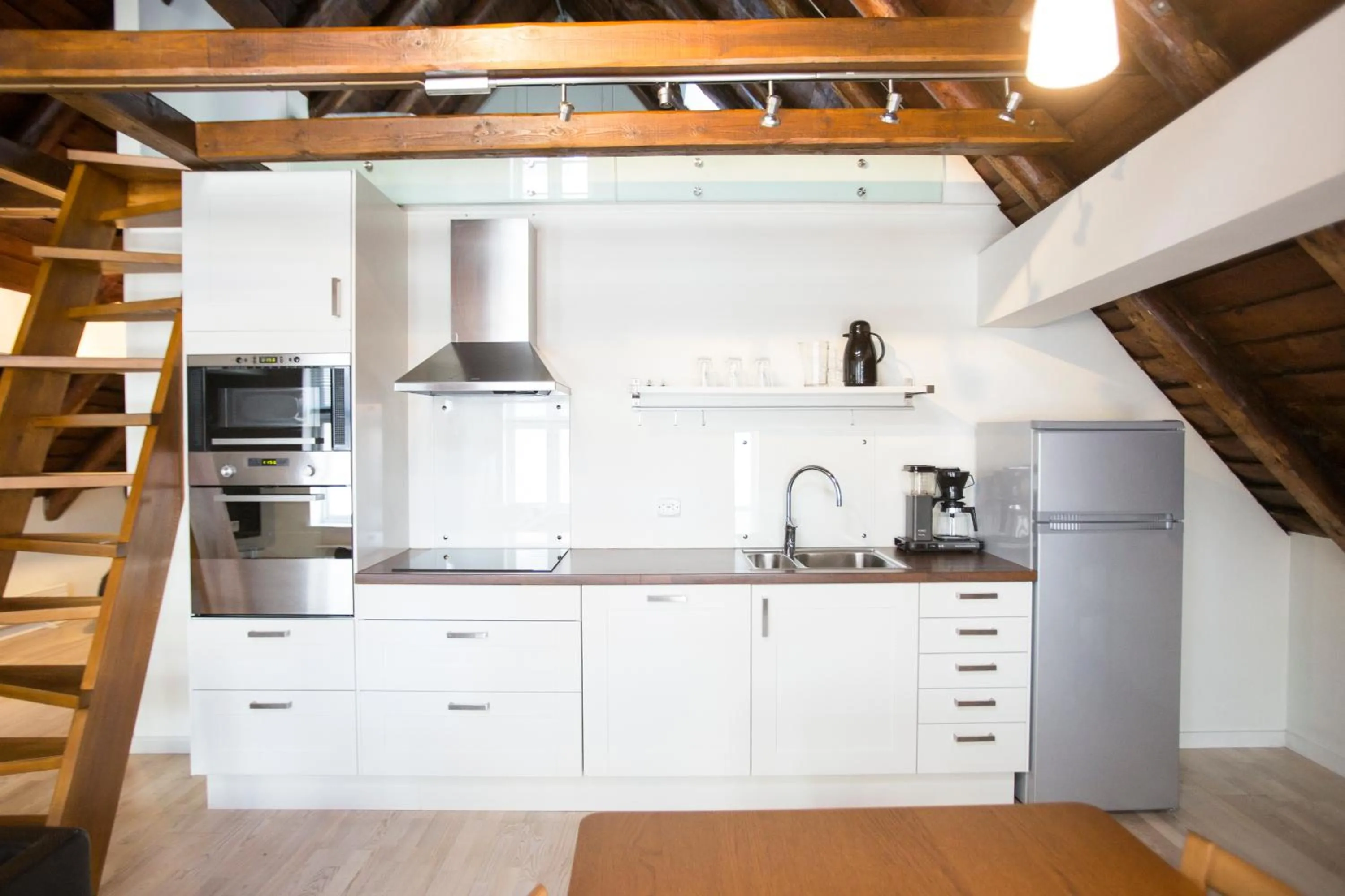 Kitchen or kitchenette in Bjørvika Apartments - Sølvberggata 17