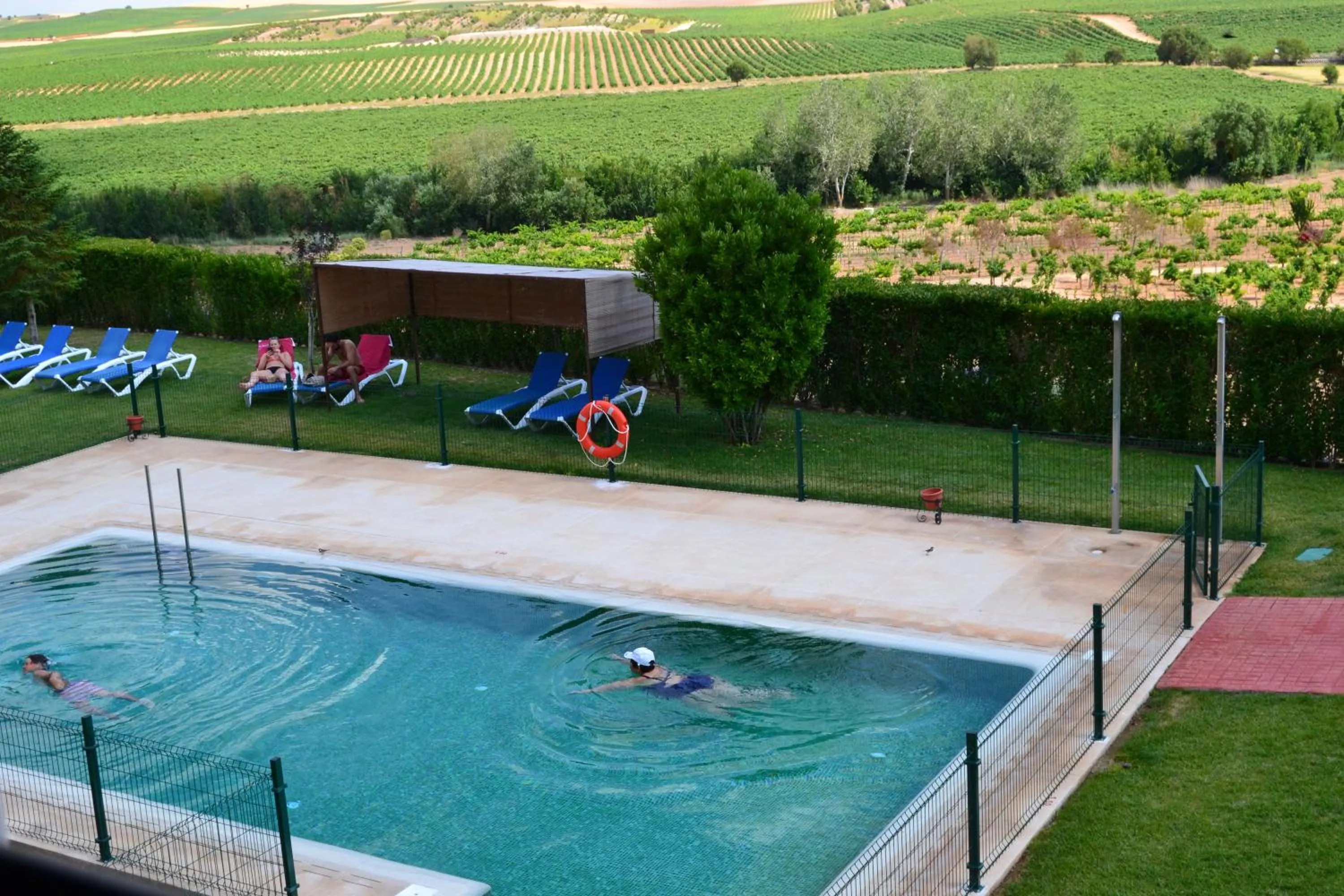 Pool view in Complejo Enoturístico Finca La Estacada