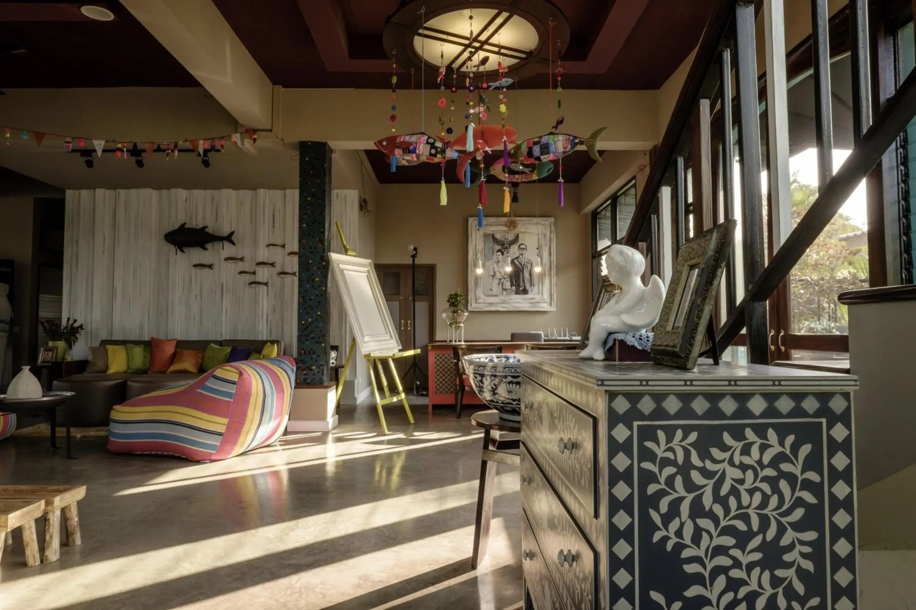 Lobby or reception in Amphawa Caza Platuu Lobby or reception in Amphawa Caza Platuu