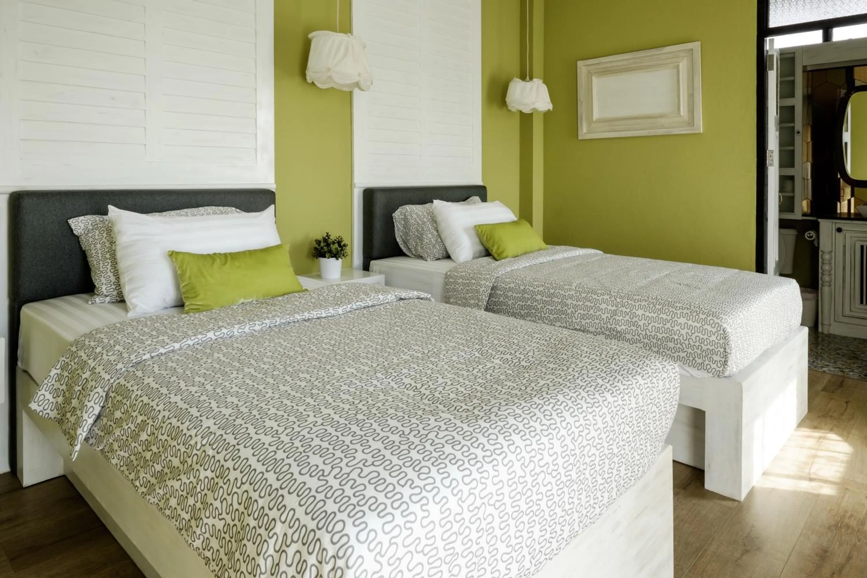 Garden view, Bed in Amphawa Caza Platuu