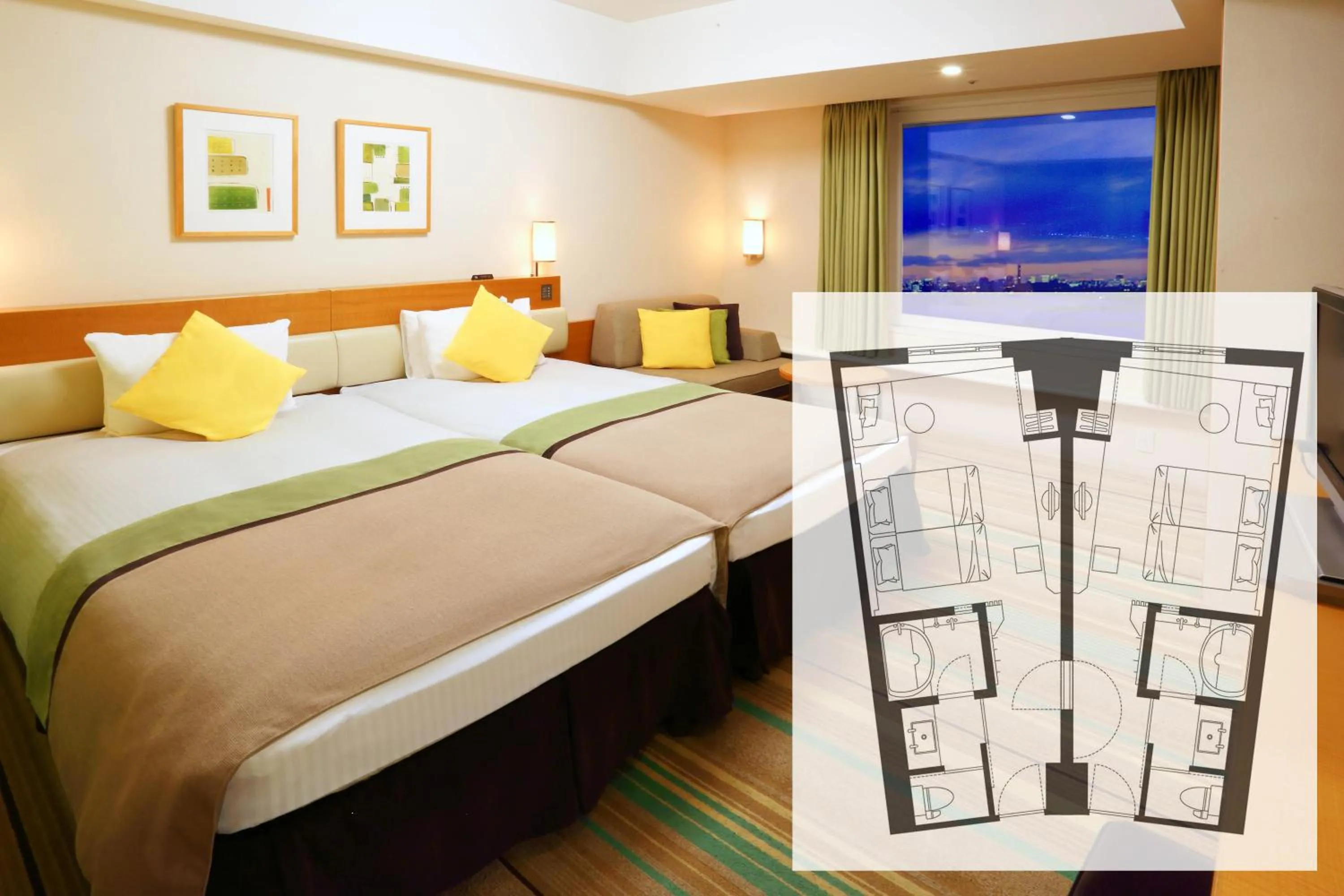 Bed in MAIHAMA VIEW HOTEL by HULIC Formerly Tokyo Bay Maihama Hotel