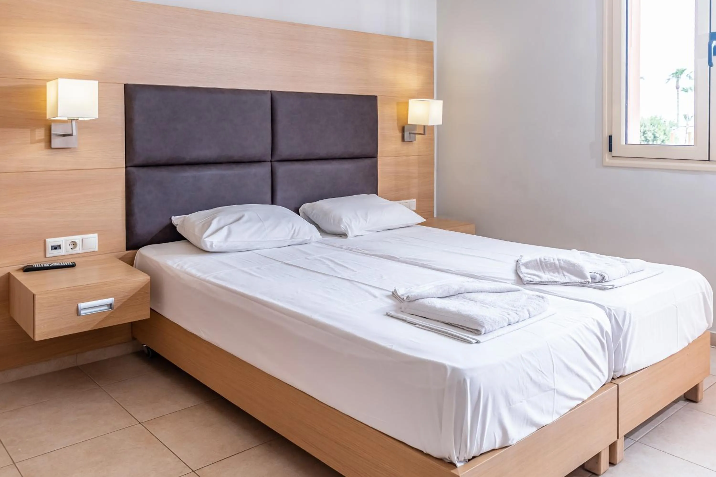 Bed in Pleasure Beach Hotel